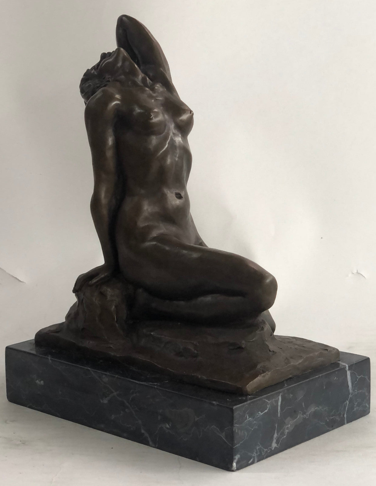 Handcrafted bronze sculpture SALE Decor Home Gennarelli By Female Nude Deco Art