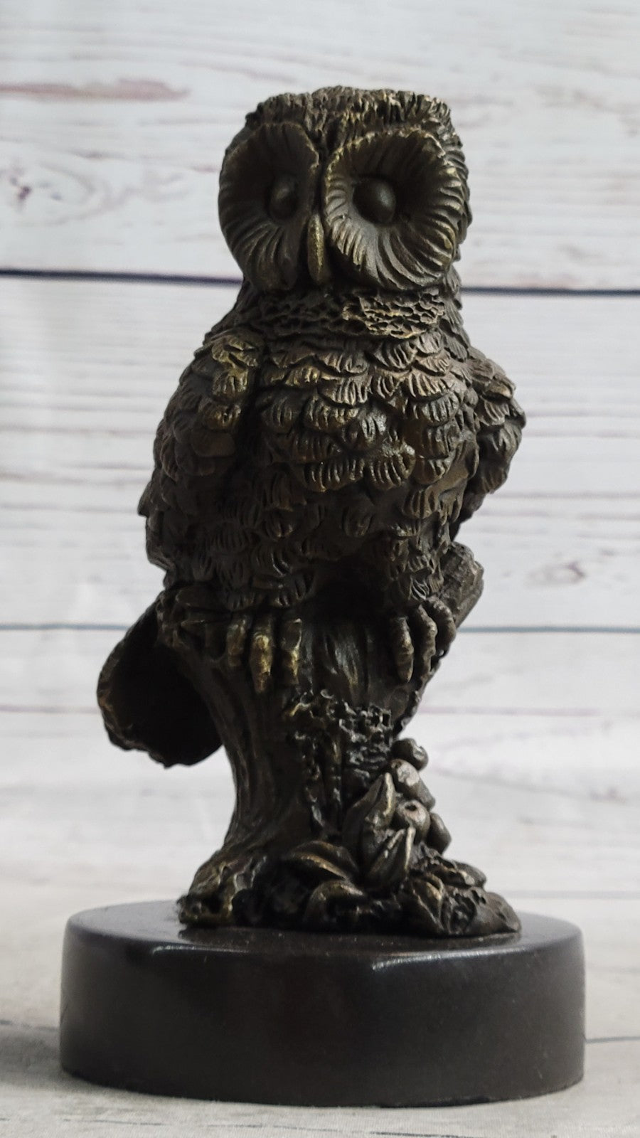 Handcrafted bronze sculpture SALE Bar Owl Hotcast Pure Abstract Large Beautiful