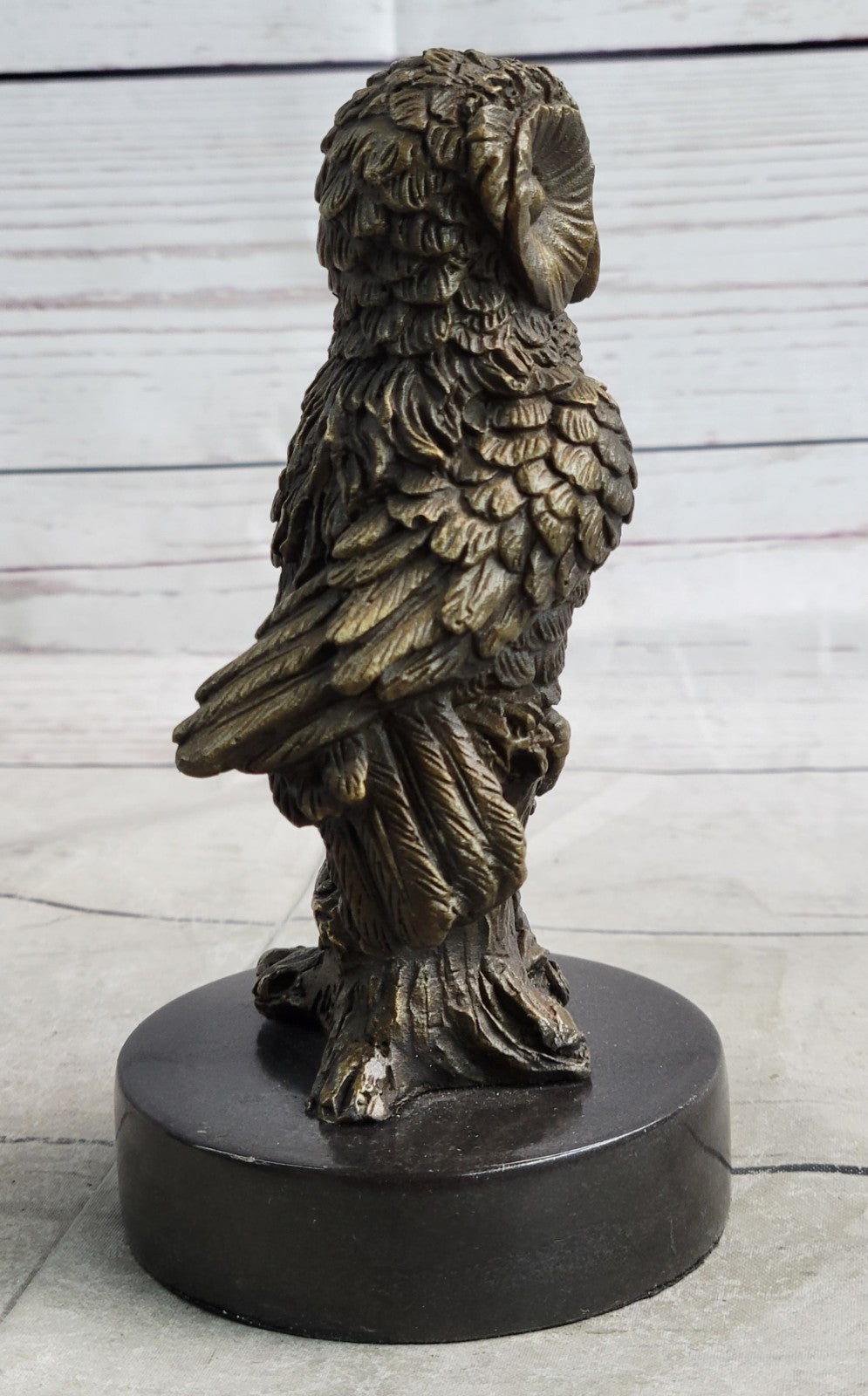 Handcrafted bronze sculpture SALE Bar Owl Hotcast Pure Abstract Large Beautiful