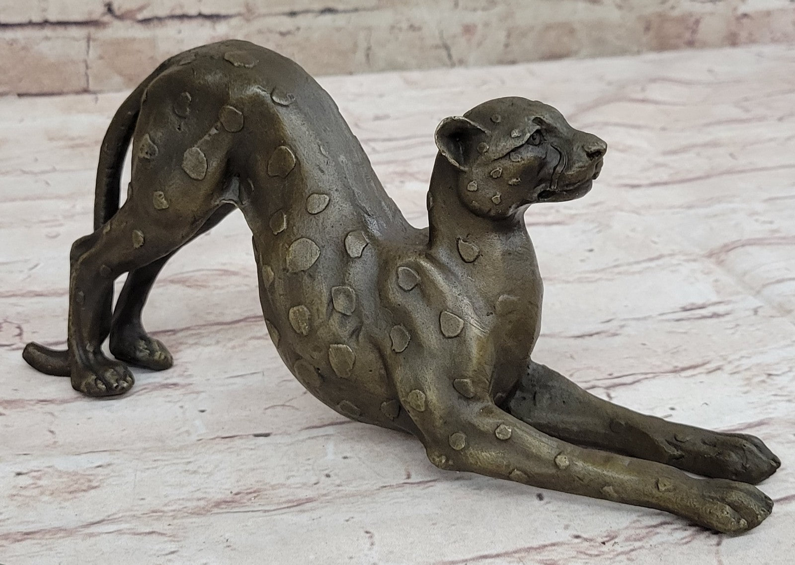 Handcrafted bronze sculpture SALE Female Felines Vienna Lost Wax Method Figurine