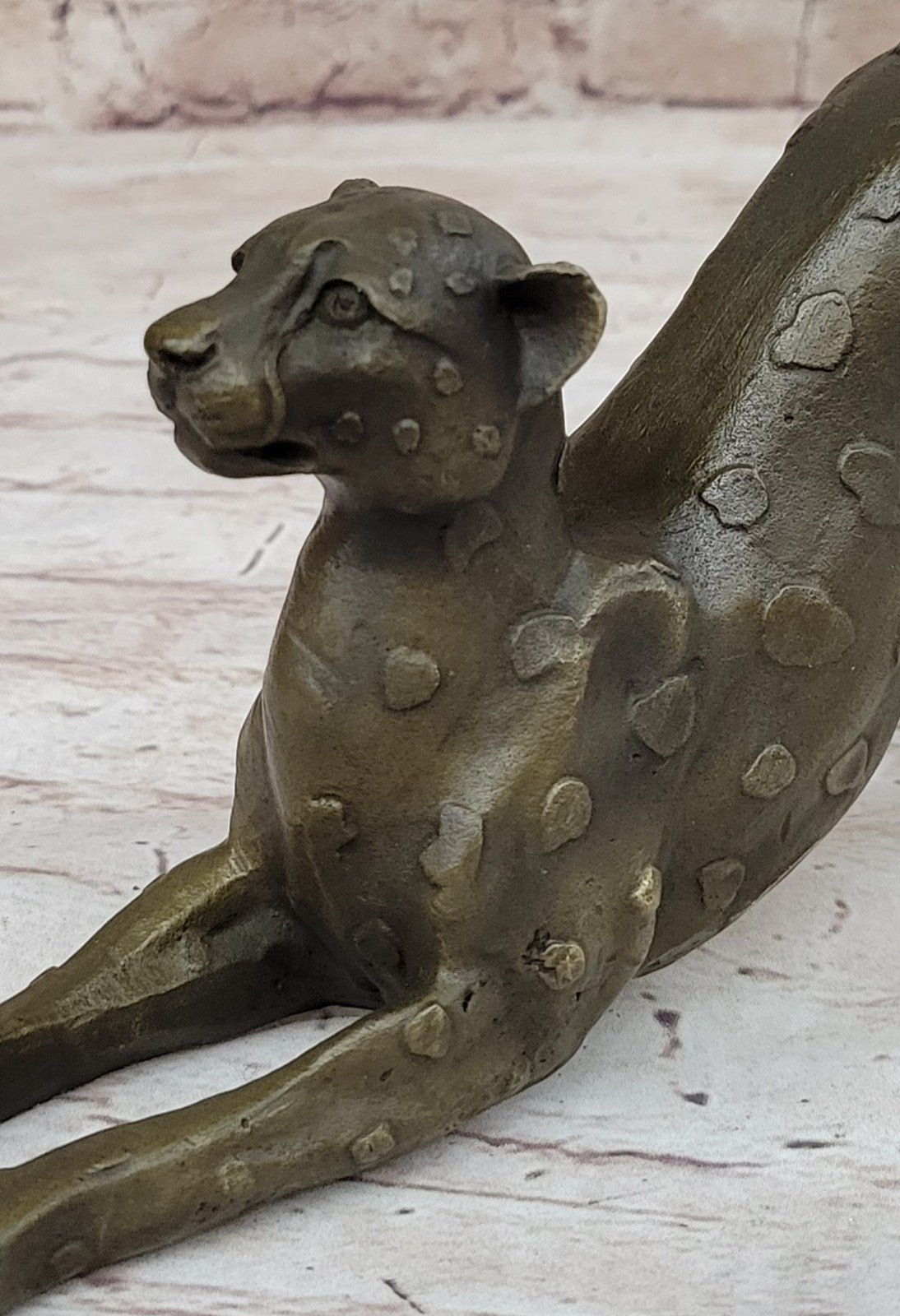 Handcrafted bronze sculpture SALE Female Felines Vienna Lost Wax Method Figurine