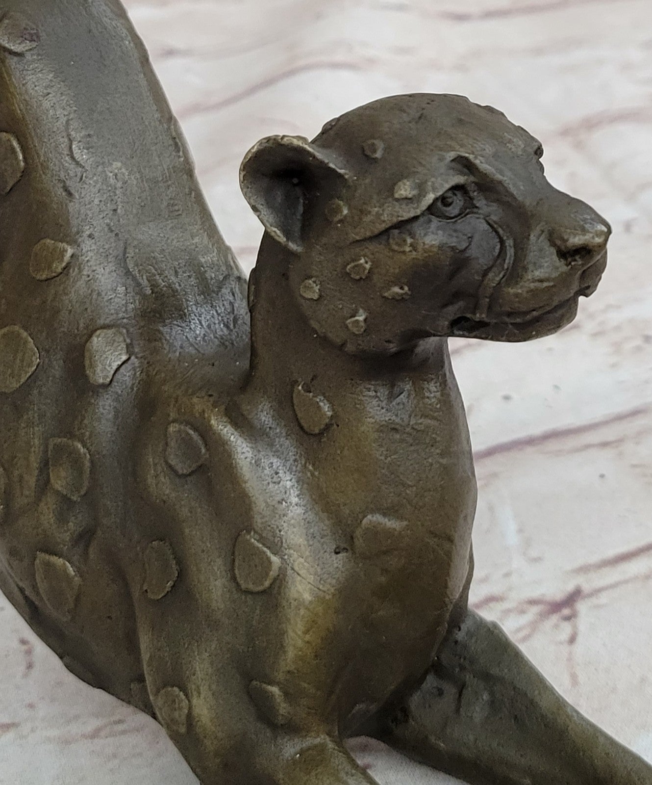 Handcrafted bronze sculpture SALE Female Felines Vienna Lost Wax Method Figurine