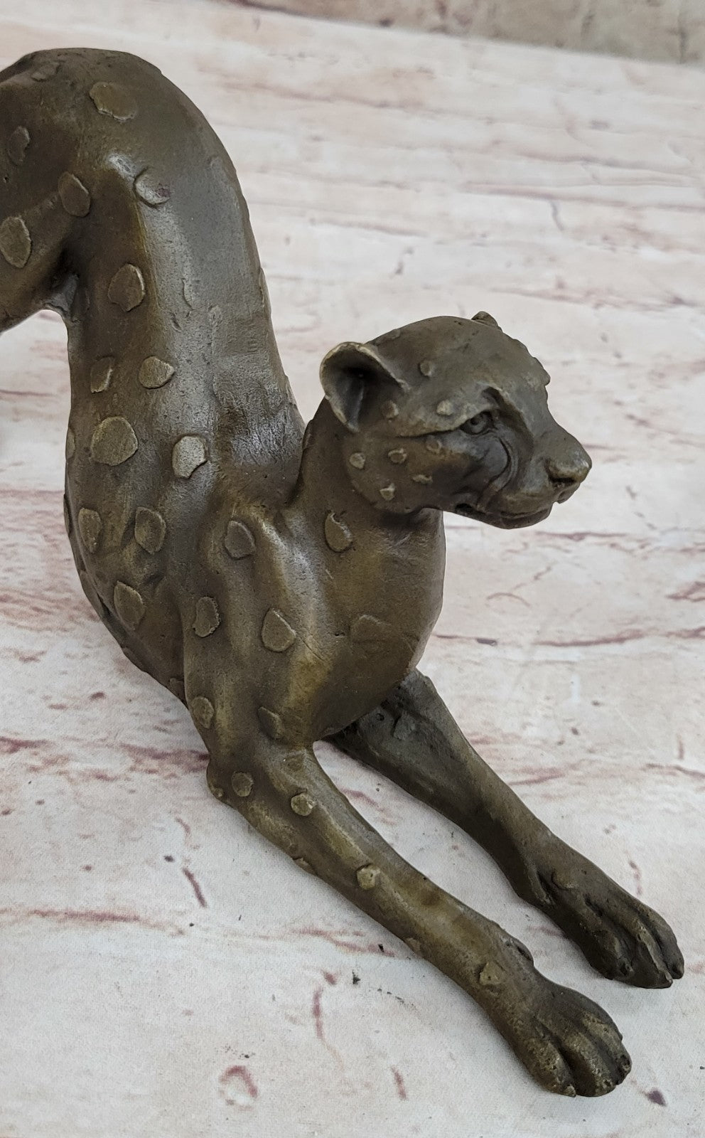 Handcrafted bronze sculpture SALE Female Felines Vienna Lost Wax Method Figurine