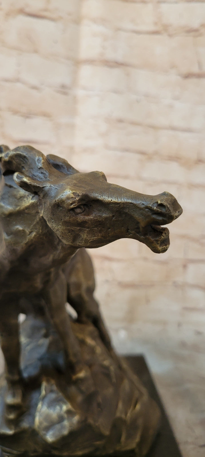 Large Abstract Modern Art Horse Gallops Bronze Sculpture Statue Figurine