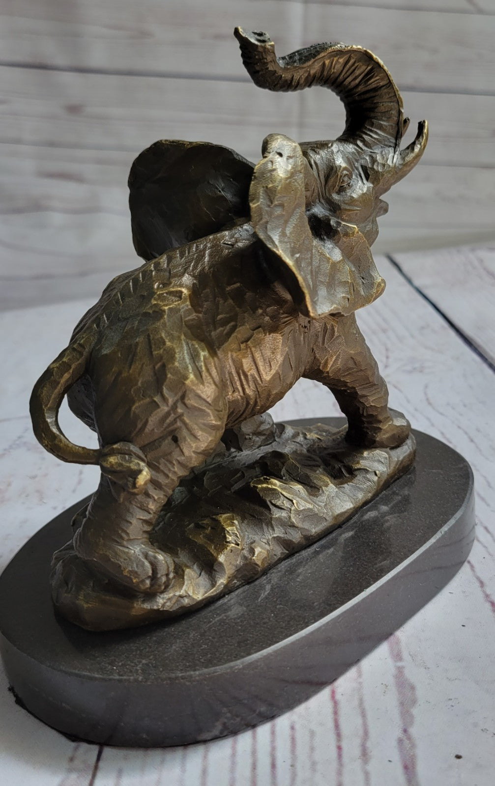 Sculpture Collectible Bronze Decor VIENNA ELEPHANT BRONZE STATUE AUSTRIAN FIGURE