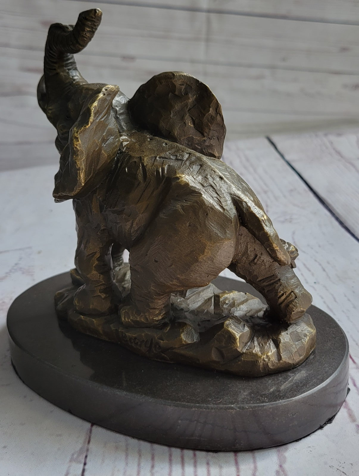 Sculpture Collectible Bronze Decor VIENNA ELEPHANT BRONZE STATUE AUSTRIAN FIGURE