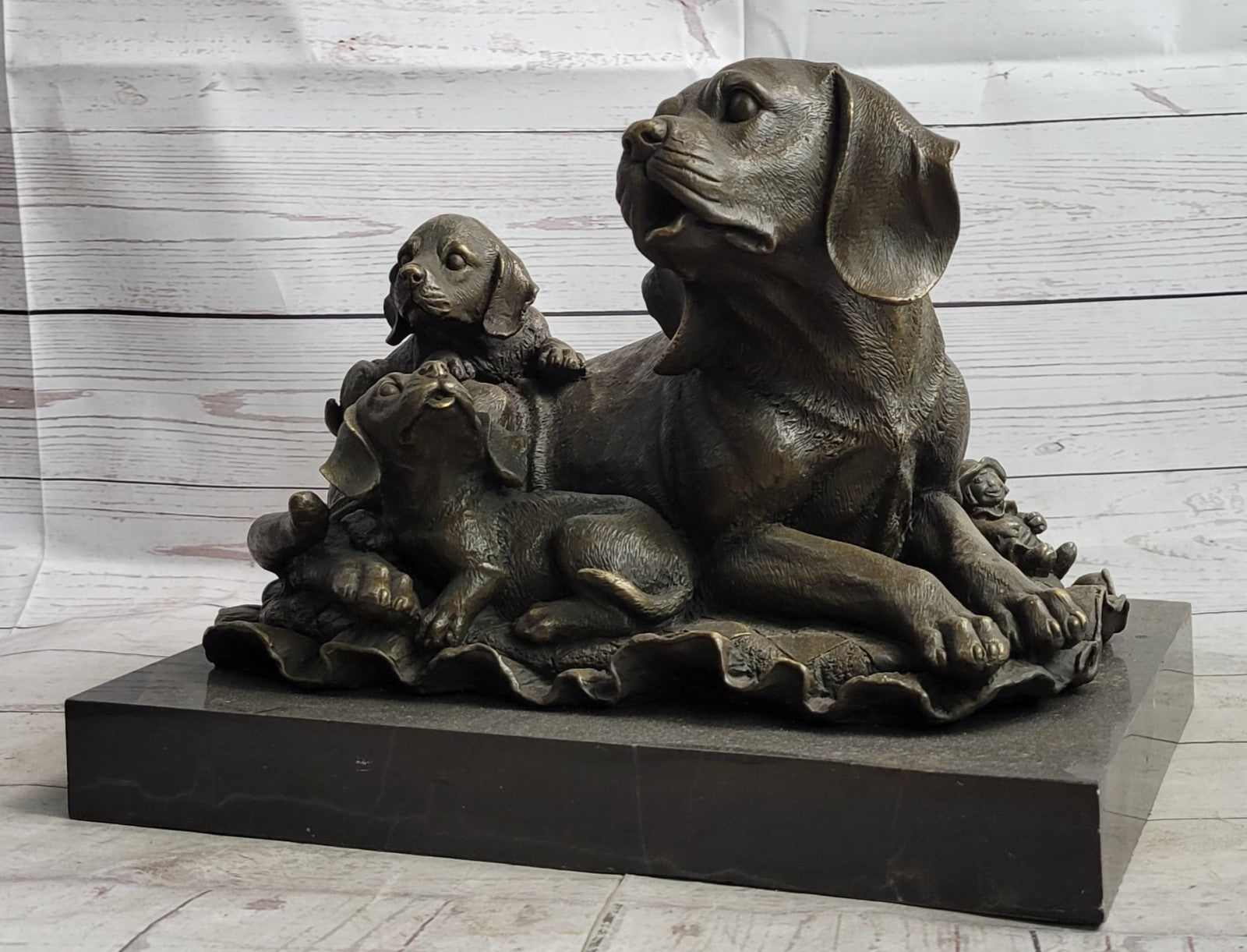 Handcrafted bronze sculpture SALE Ken Breeder Art Marble Dog Retriever Labrador