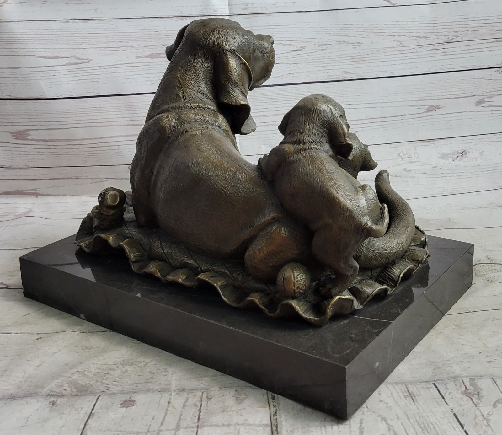 Handcrafted bronze sculpture SALE Ken Breeder Art Marble Dog Retriever Labrador