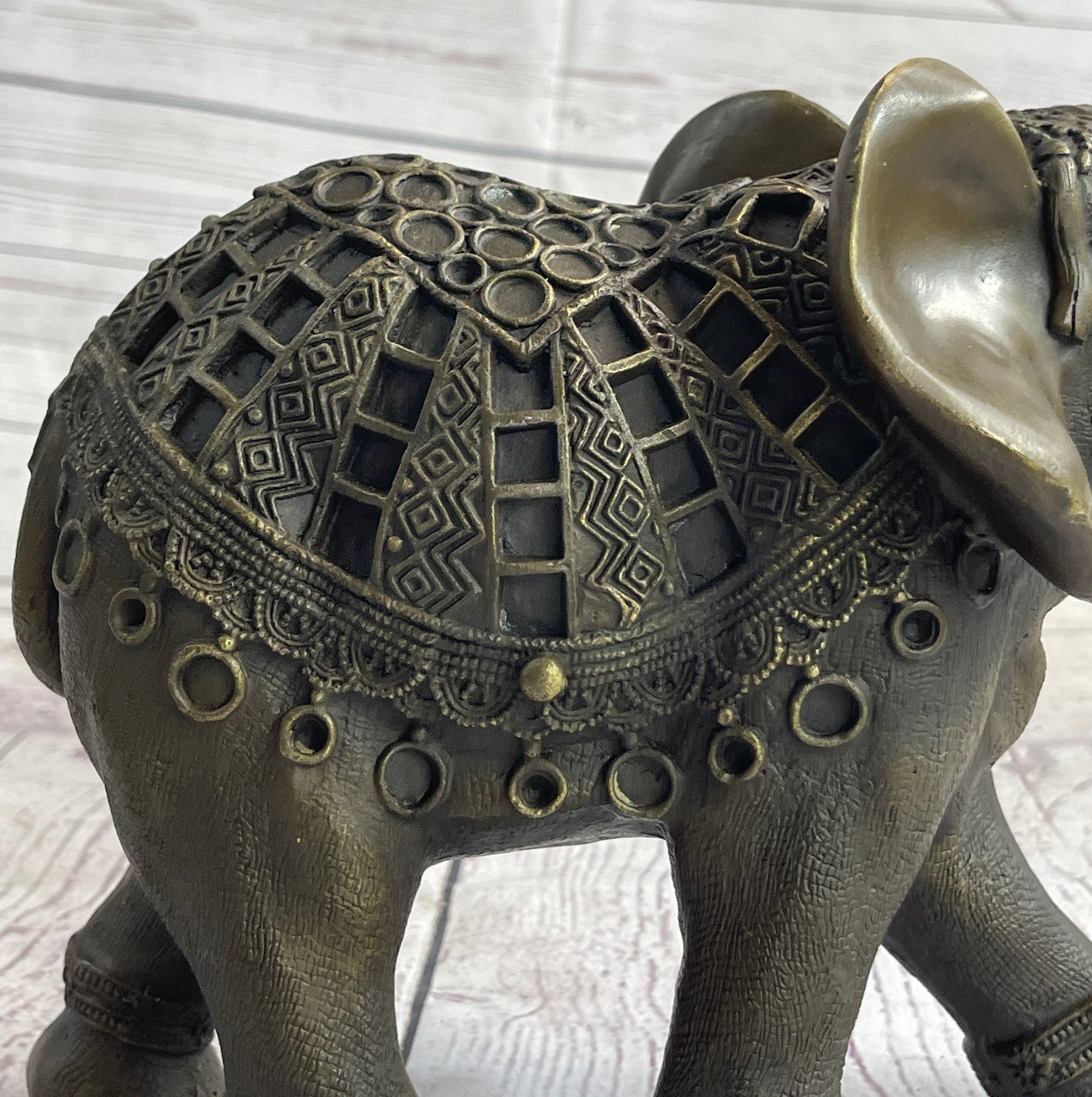 Art Deco Wildlife elephant by Milo Bronze Hot Cast Sculpture Statue Figurine Art