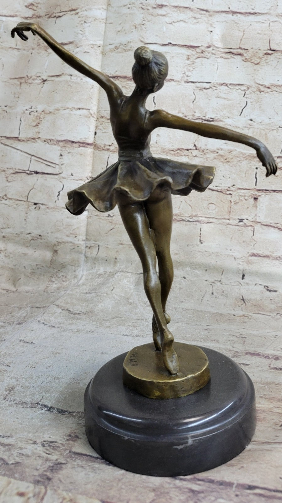 Handcrafted bronze sculpture SALE Marble Deco Nouveau Art Ballerina Prima