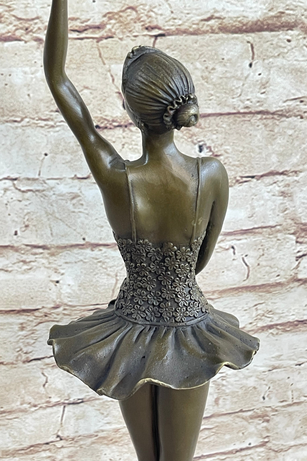 16" Original Signed Milo Well Trained Ballerina Bronze Statue Sculpture Figurine