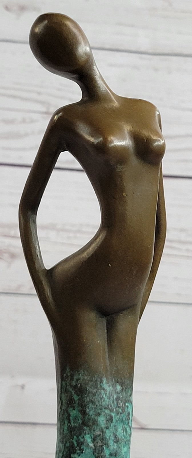 BRONZE ART DECOR STATUE SCULPTURE FIGURINE FIGURE NUDE GIRL BY ALDO VITALEH