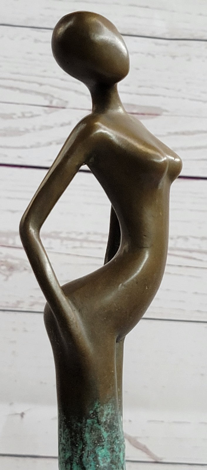 BRONZE ART DECOR STATUE SCULPTURE FIGURINE FIGURE NUDE GIRL BY ALDO VITALEH