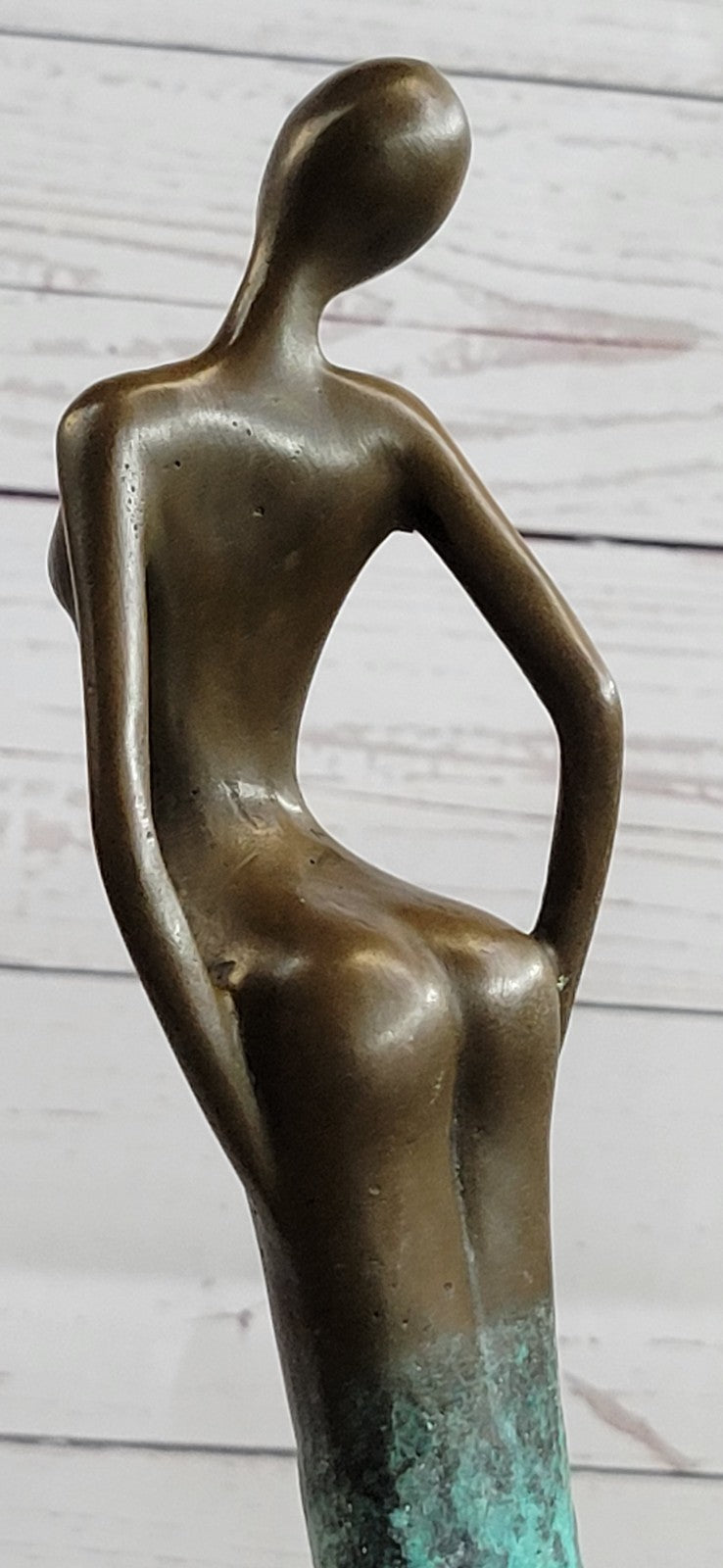 BRONZE ART DECOR STATUE SCULPTURE FIGURINE FIGURE NUDE GIRL BY ALDO VITALEH