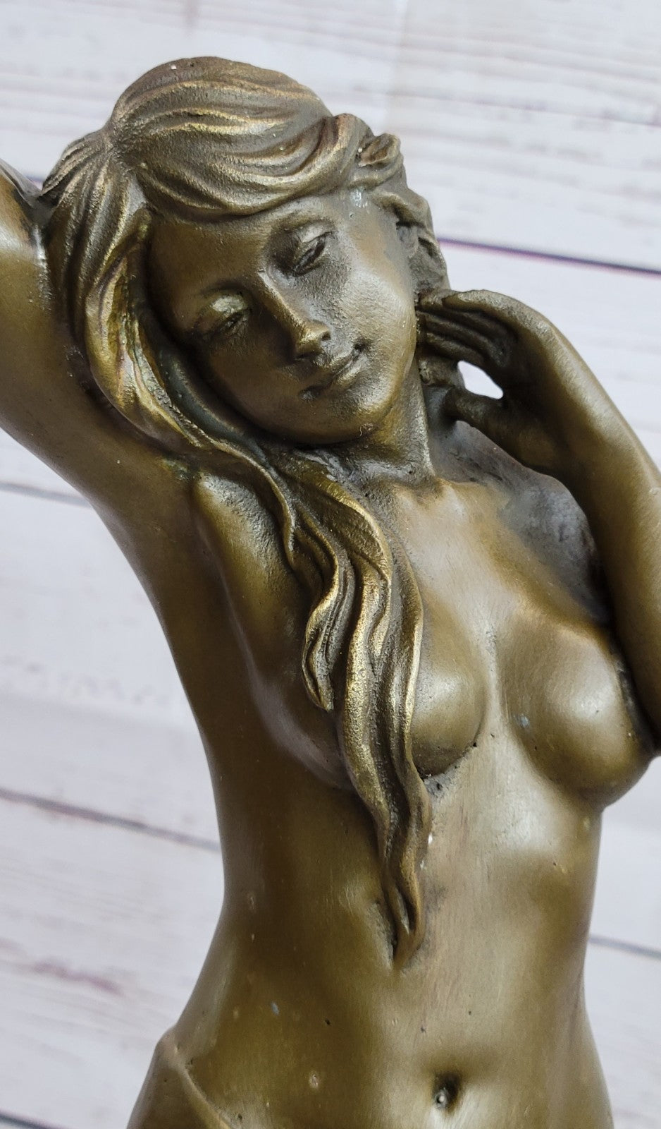 Art Deco Classic Nude Handcrafted Woman by Italian Artisan Aldo Vitaleh Sale