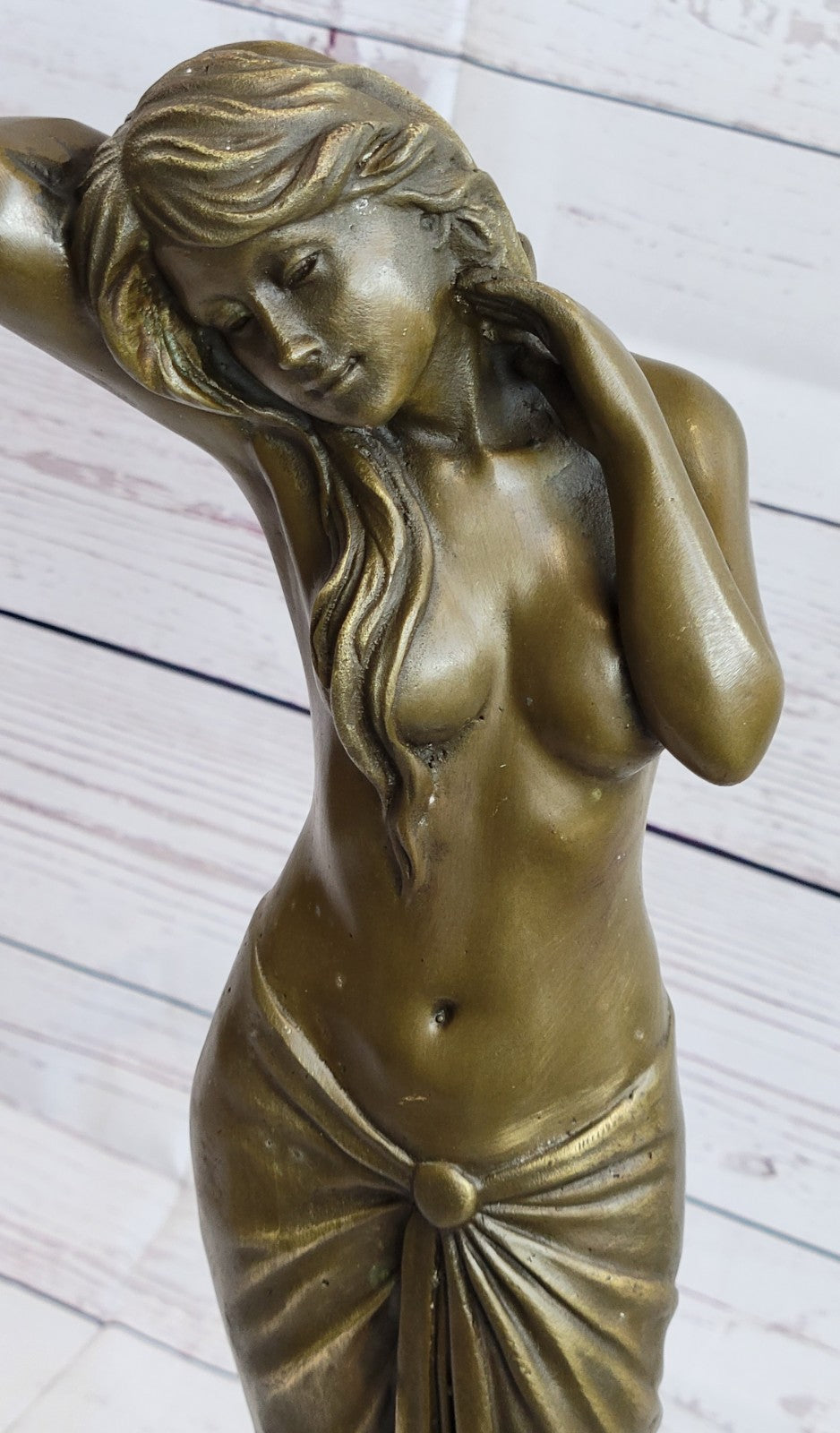 Art Deco Classic Nude Handcrafted Woman by Italian Artisan Aldo Vitaleh Sale