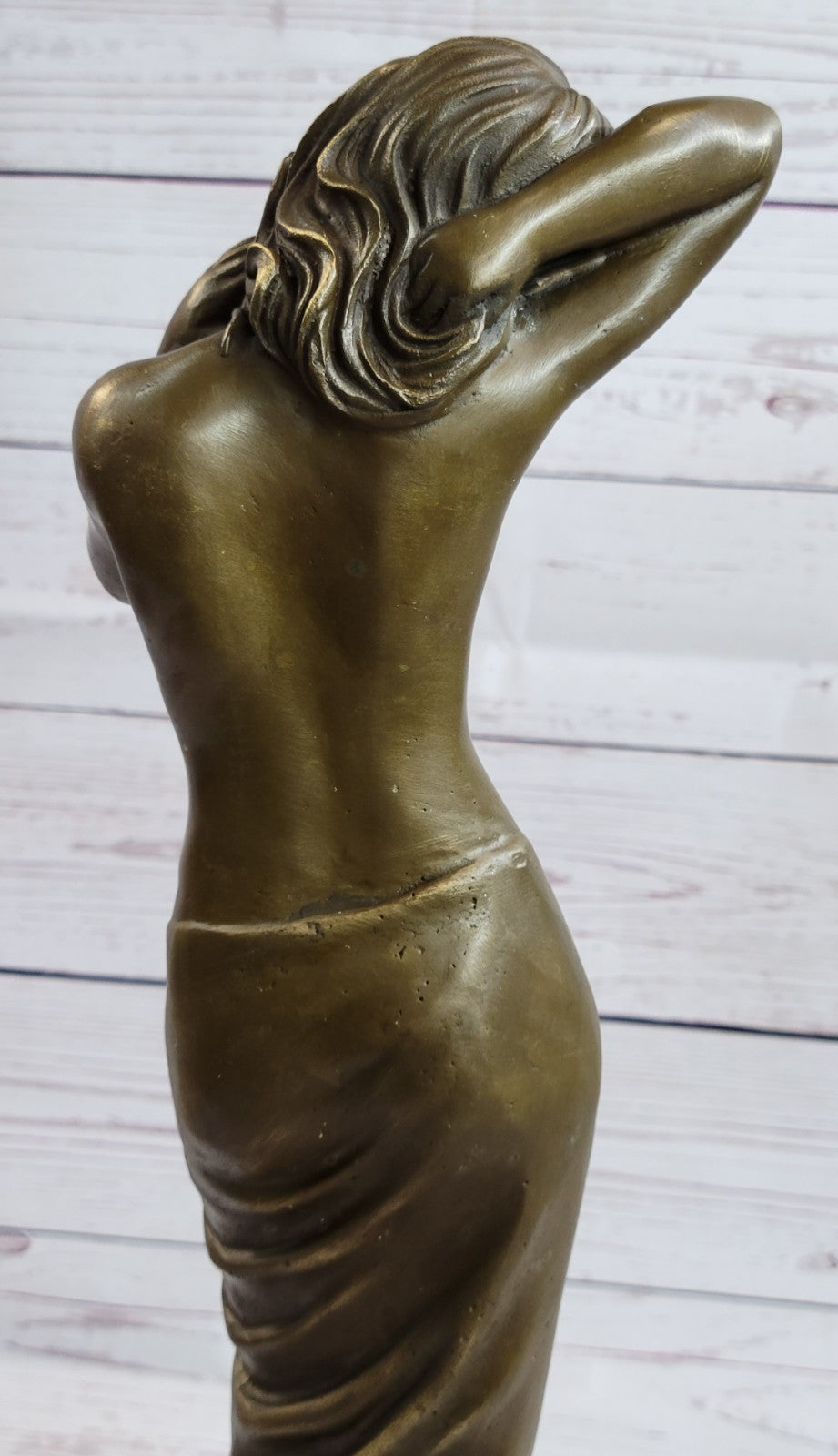 Art Deco Classic Nude Handcrafted Woman by Italian Artisan Aldo Vitaleh Sale