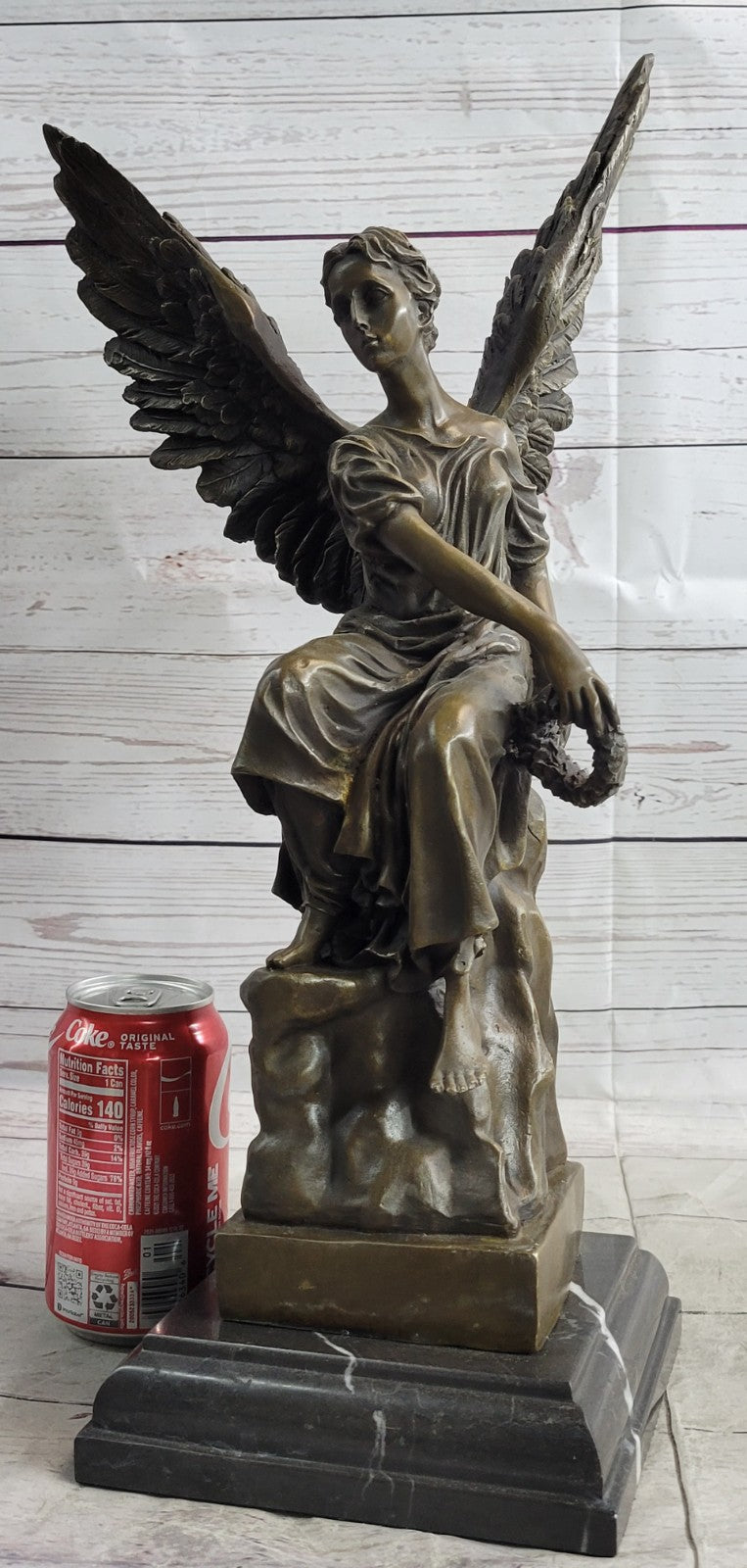 ART Archangels Nike Angel of Victory Mythical Bronze Sculpture Statue Decor GIFT