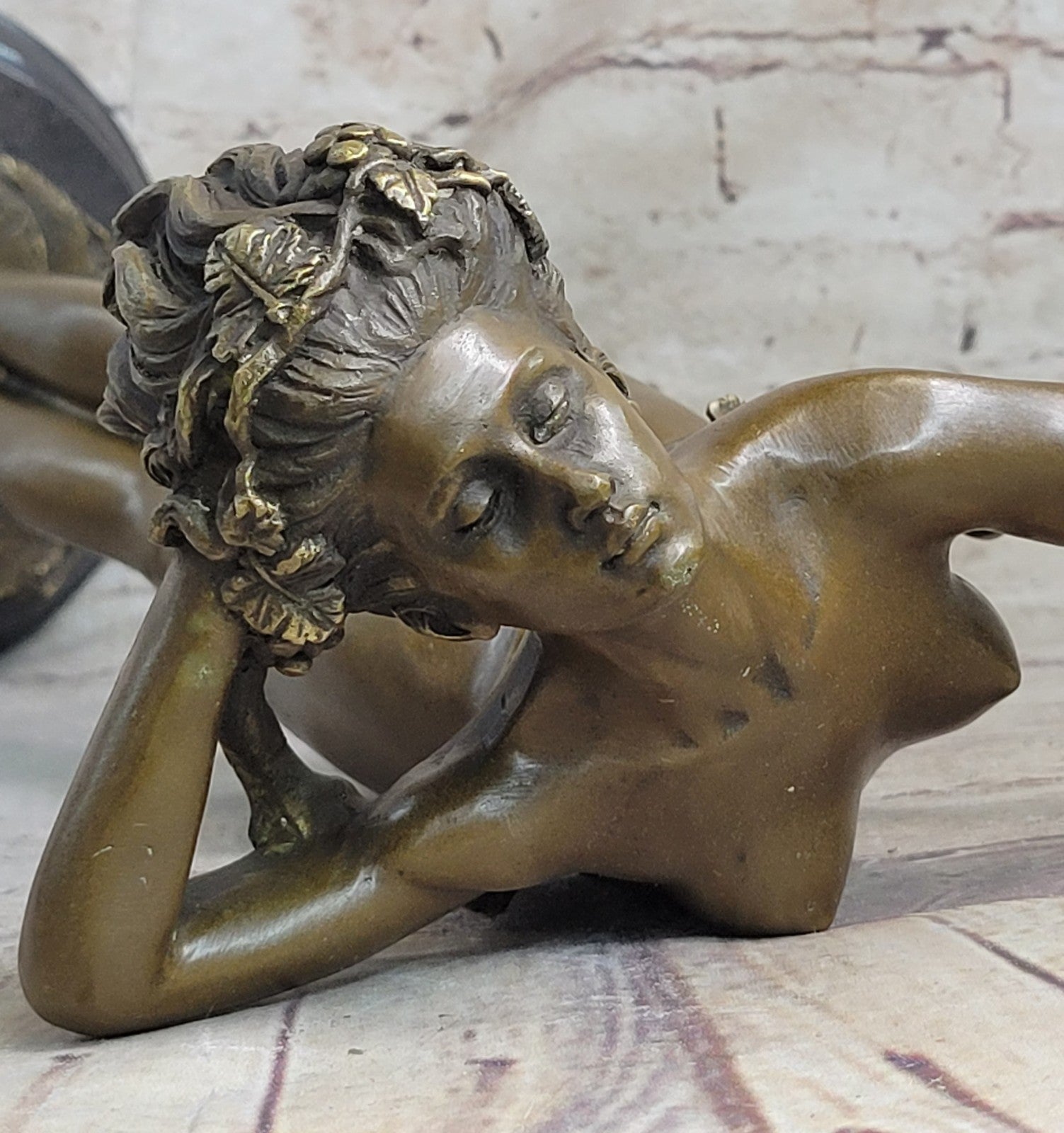 Handcrafted bronze sculpture Stretching Beauty Nude Decor Figure Decore SALE