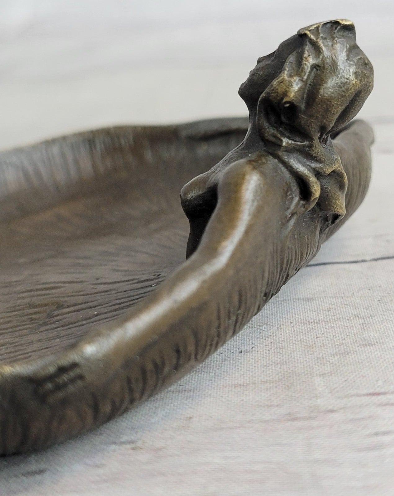 Handcrafted Bronze sculpture SALE Deco Female Nude Tray Dish Rubin Figurine