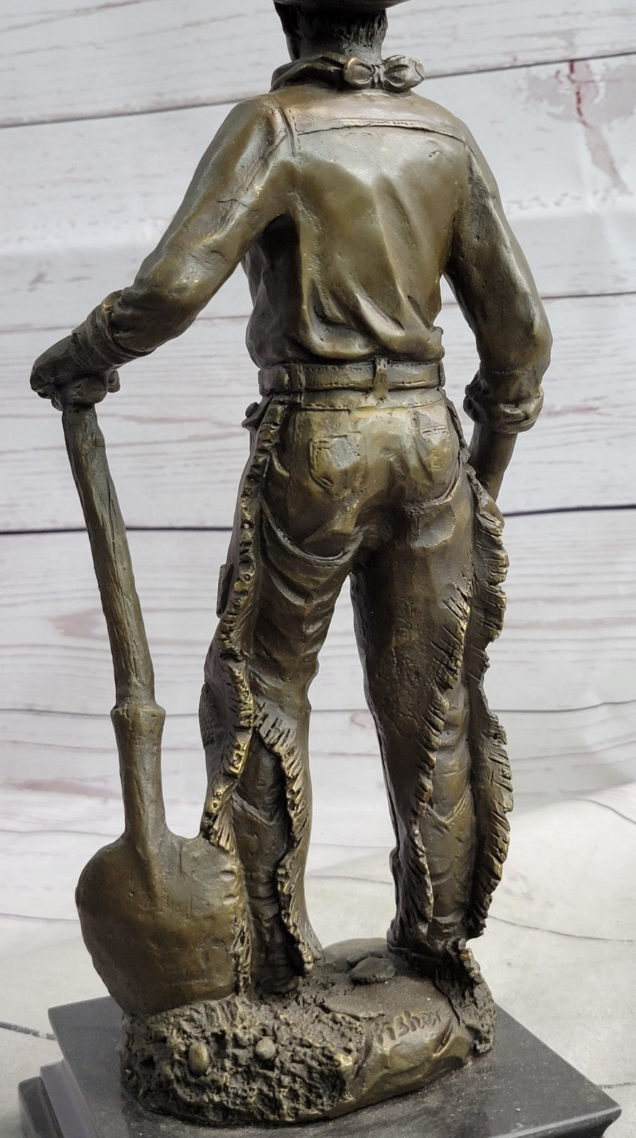 Cowboy Cast Hot Art Western American Signed Bronze Sculpture Statue Deal Figure