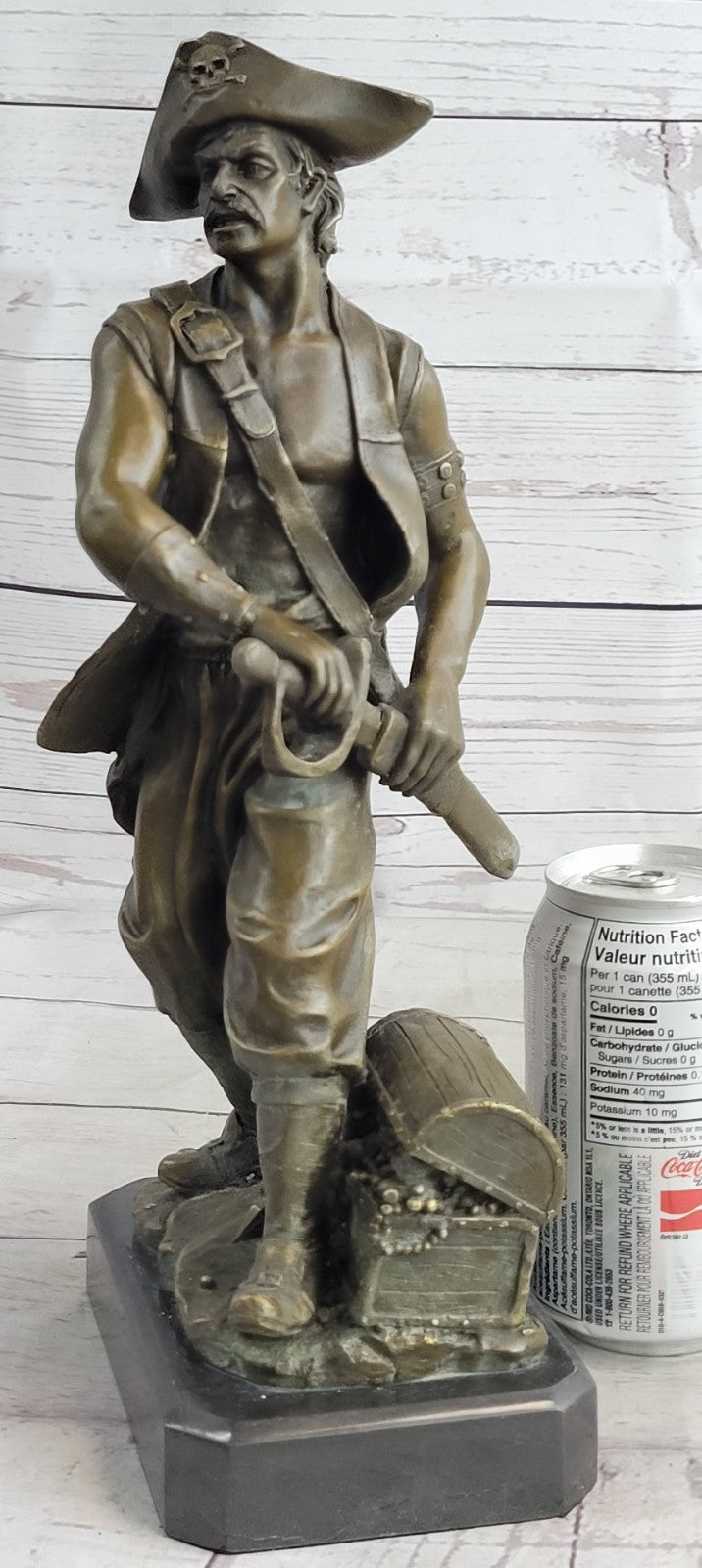 Signd Original Kamiko Ship Pirate Home Restaurant Casino Decor Bronze