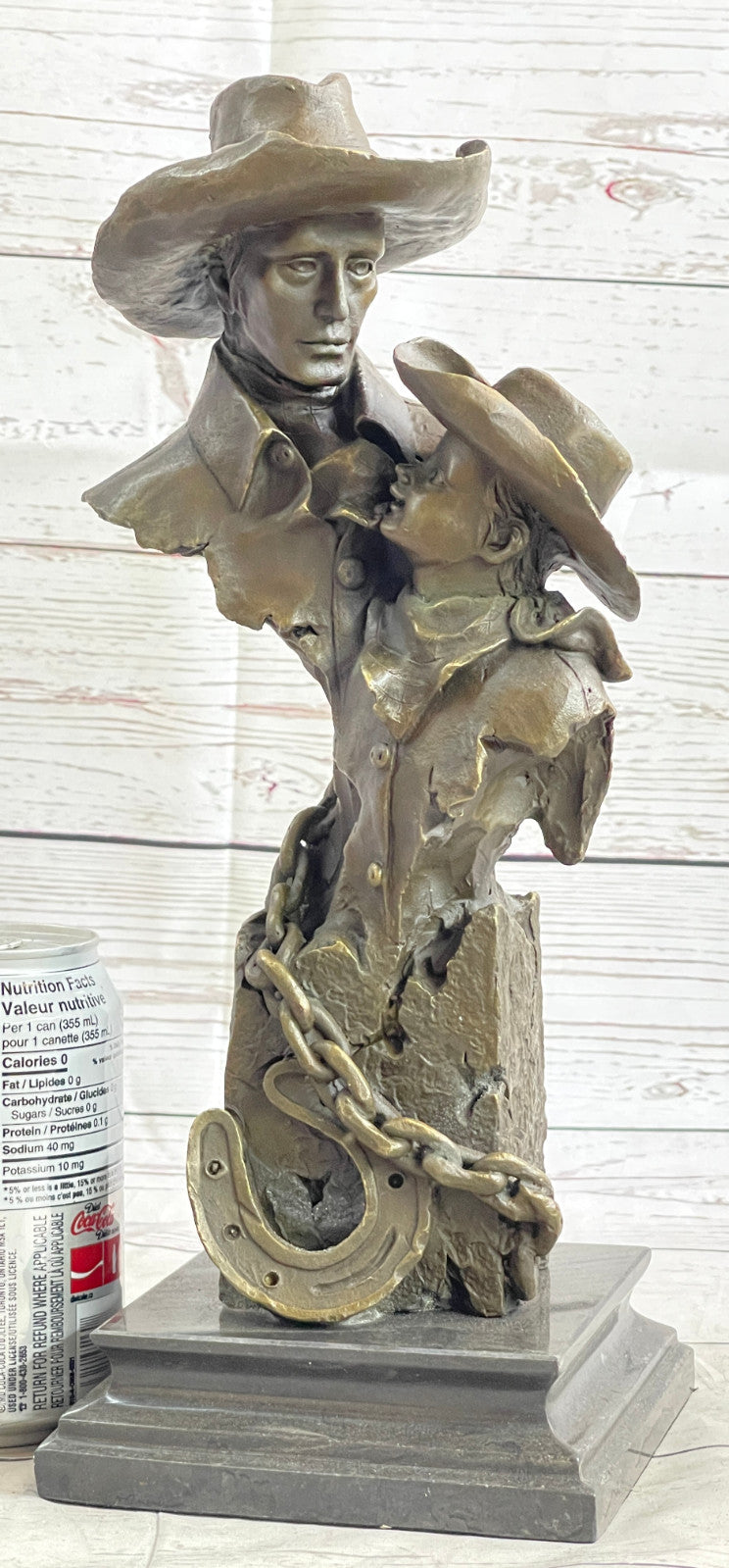 Handcrafted bronze sculpture SALE Western Milo Artist Renown By Papa" Like Just