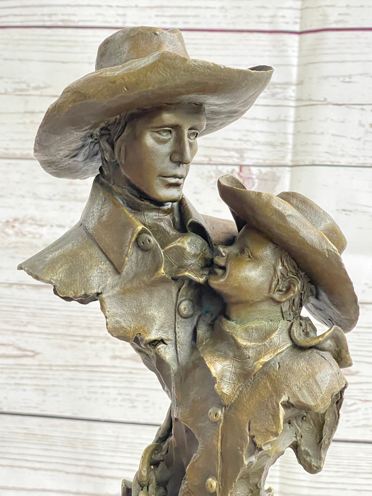 Handcrafted bronze sculpture SALE Western Milo Artist Renown By Papa" Like Just