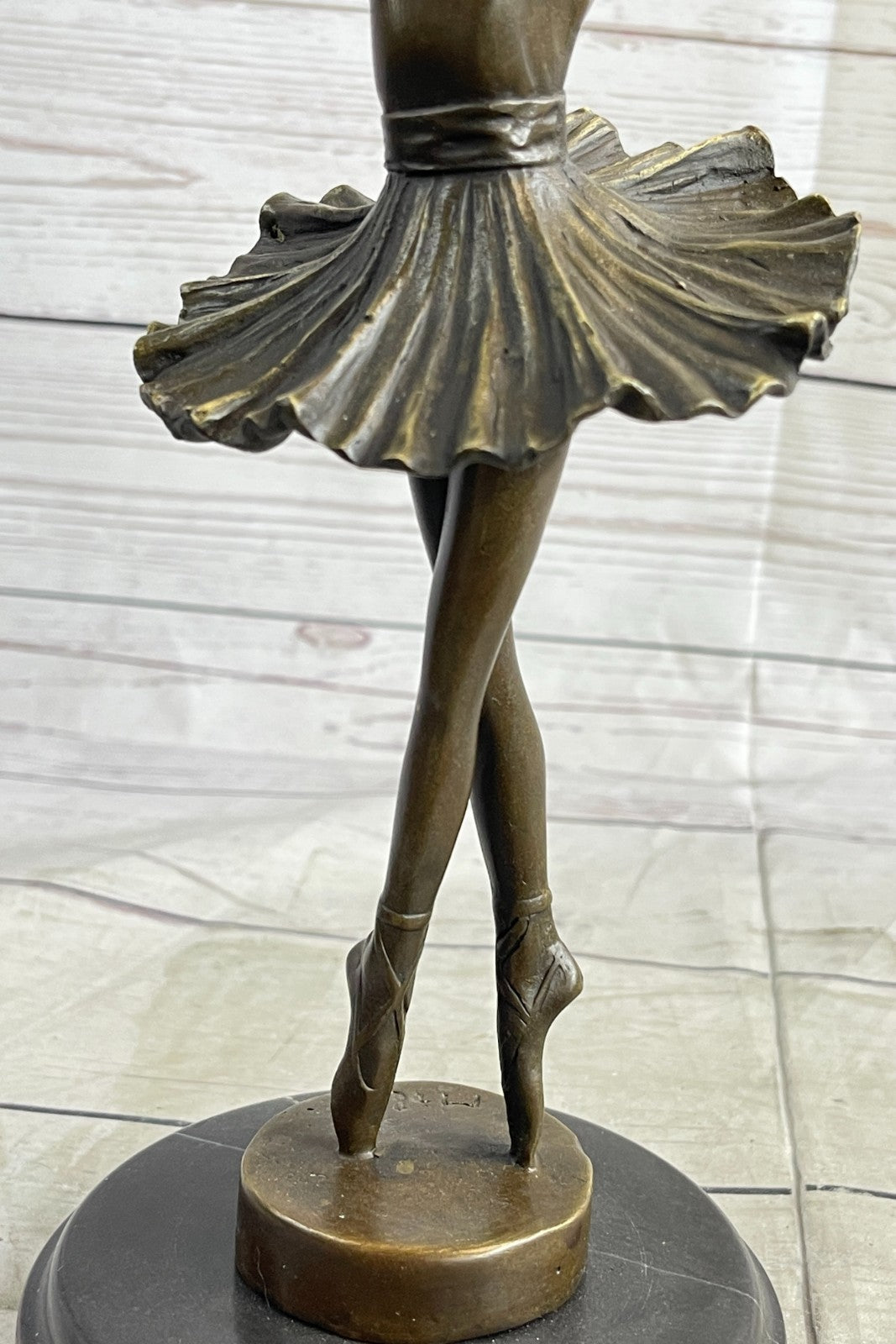 12"Tall Classical Dancer Ballerina Signed Bronze Sculpture Figure Art Nouveau NR