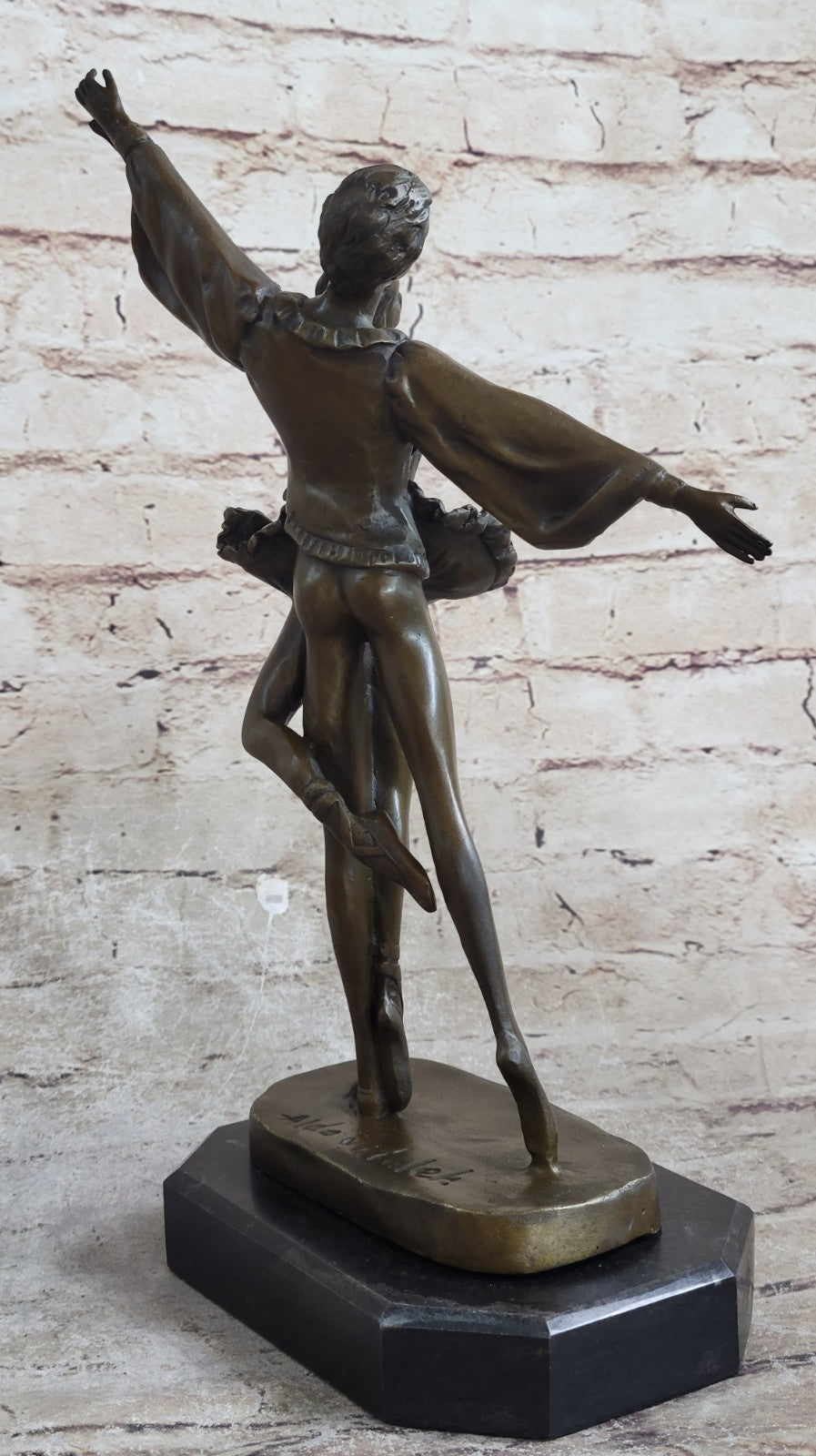 Bronze Sculpture Art Nouveau Classic Dancers Dancing Ballerina Home Office Decor