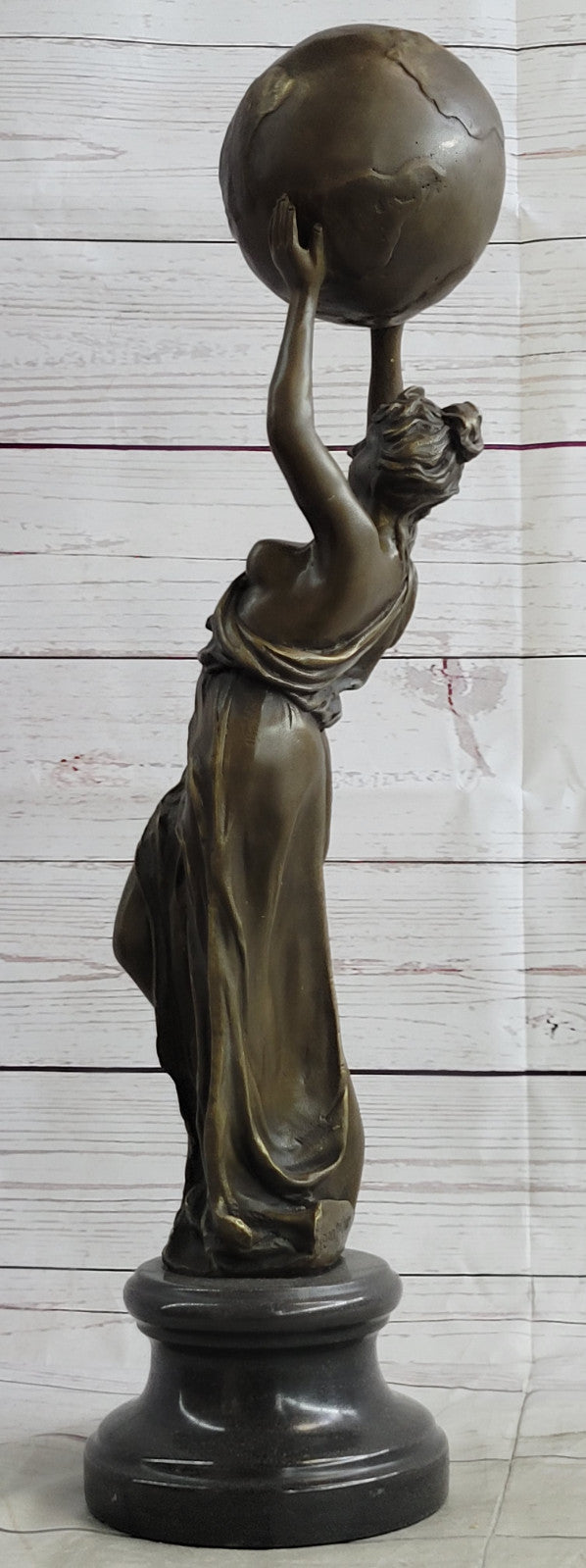 Hand Made Nude Greek Roman Maiden By French Artist Jean Patoue Bronze