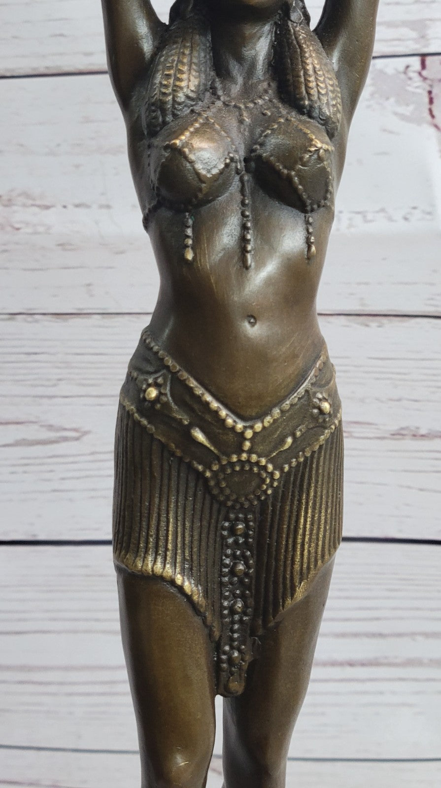 Vintage Chiparus Egyptian Dancer Art Nouveau Real Bronze Figurine LARGE