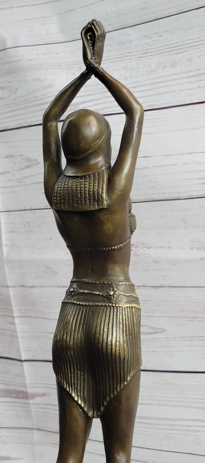 Vintage Chiparus Egyptian Dancer Art Nouveau Real Bronze Figurine LARGE