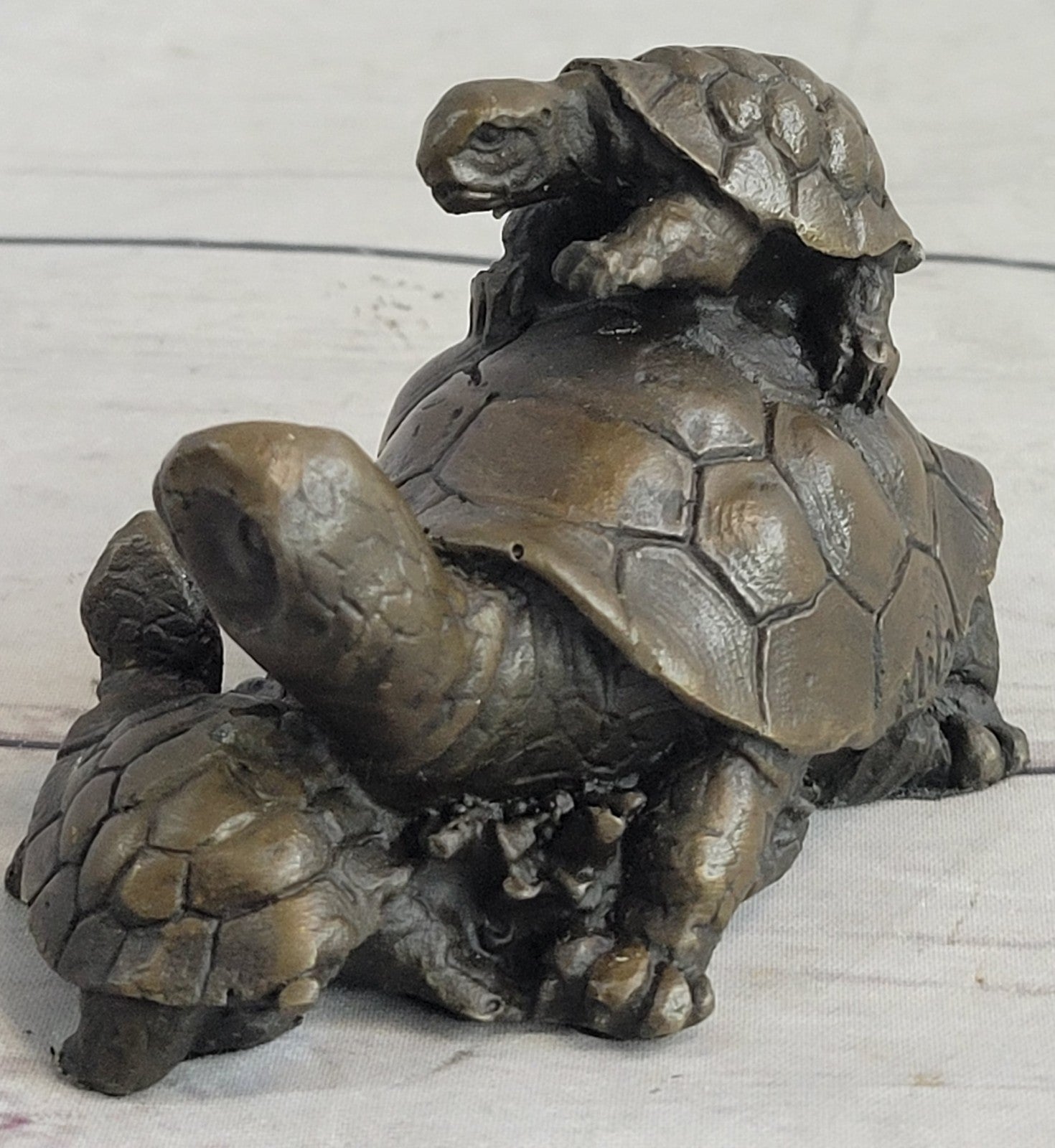 Handcrafted bronze sculpture SALE Collectible Tortoise Turtle Snapping Vienna