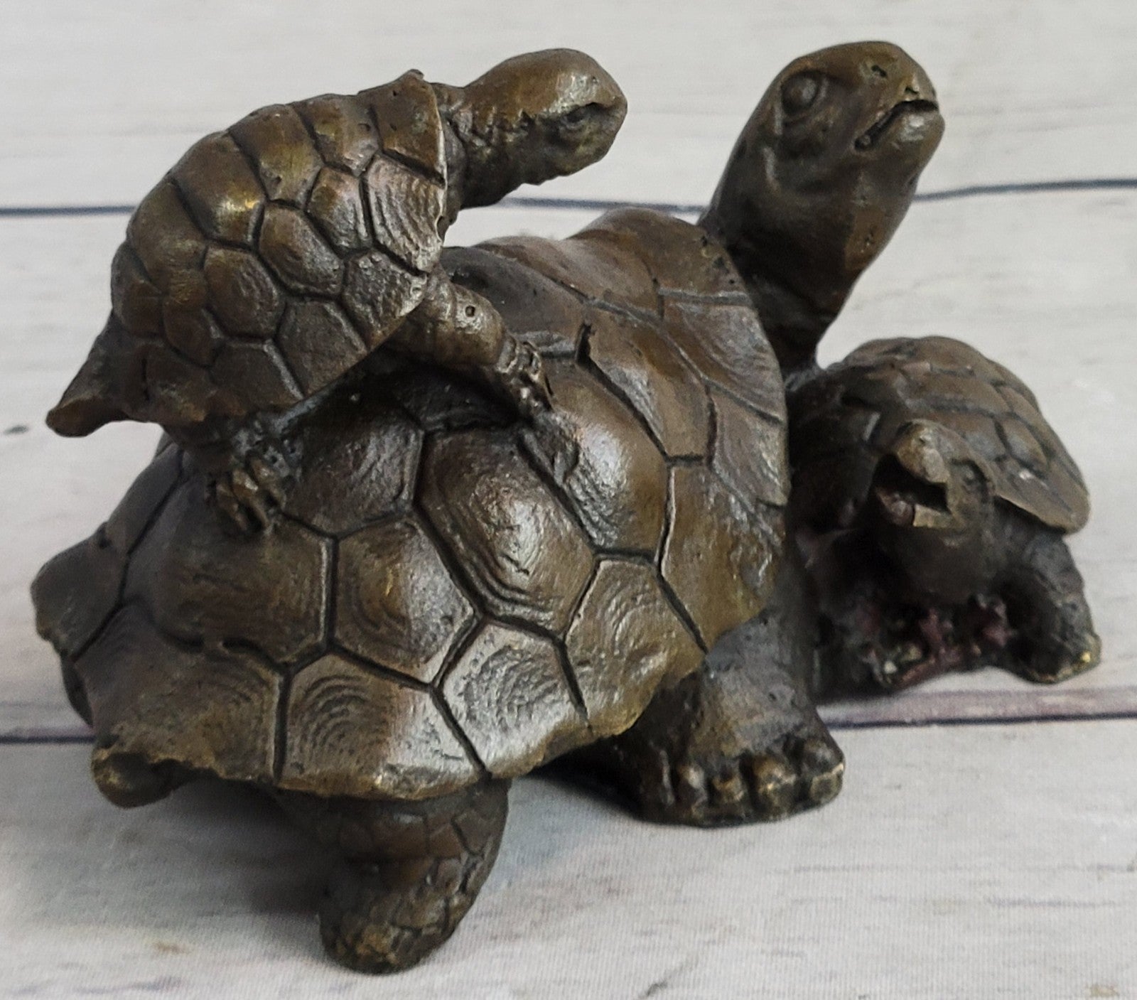 Handcrafted bronze sculpture SALE Collectible Tortoise Turtle Snapping Vienna