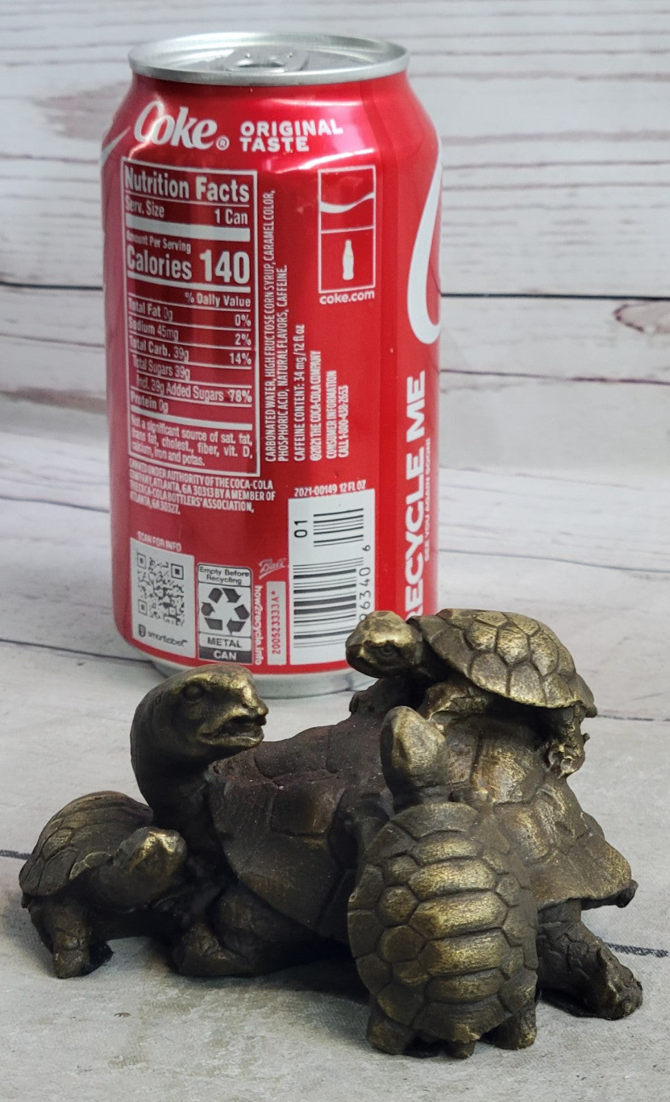 Handcrafted Vienna Bronze Turtles Family Hot Cast Bronze Figurine Statue