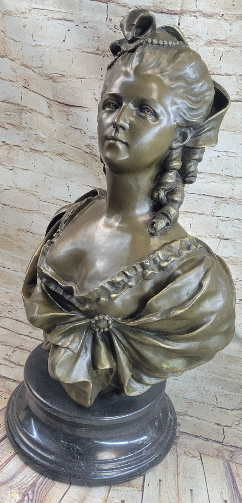 Vintage Oversized Parian Bust of Marie Antoinette after Gerome French Artist