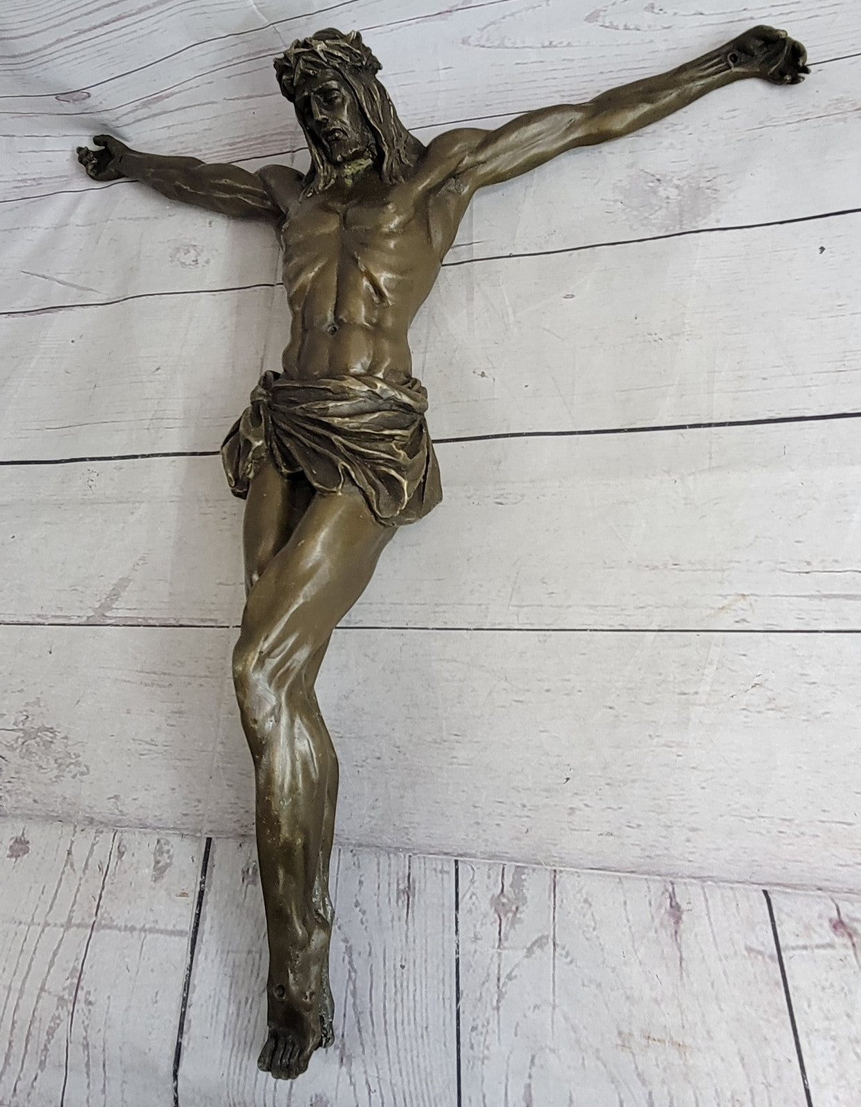 Crucifixion Cross of Jesus Christ Wall Sculpture Hot Cast Church Home Decor Sale