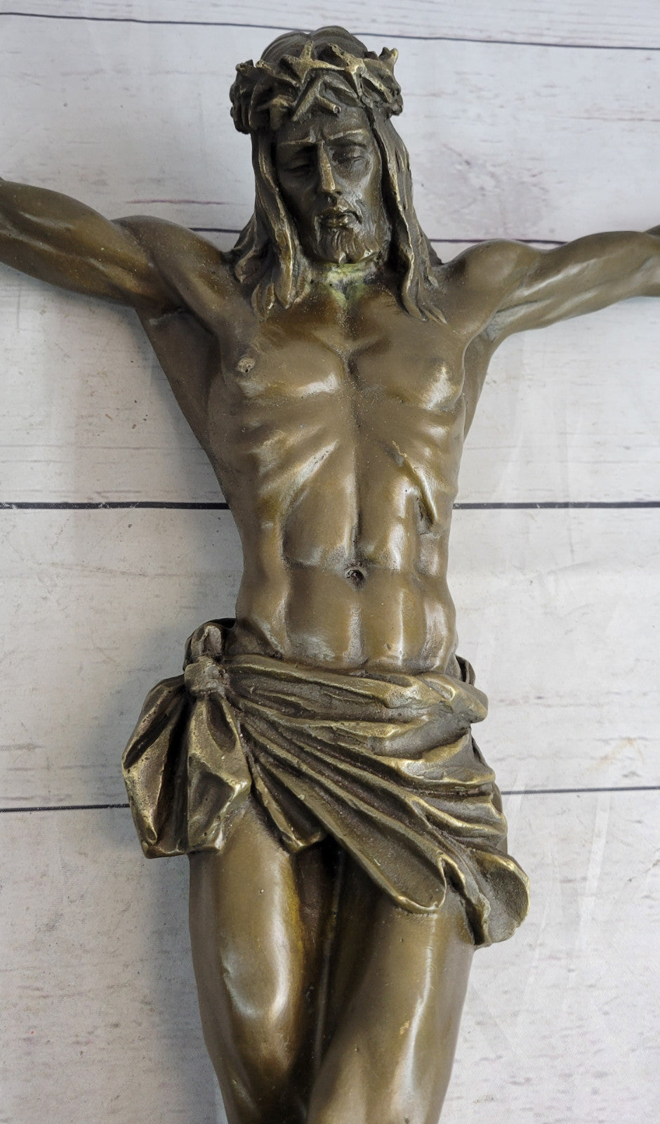 Crucifixion Cross of Jesus Christ Wall Sculpture Hot Cast Church Home Decor Sale