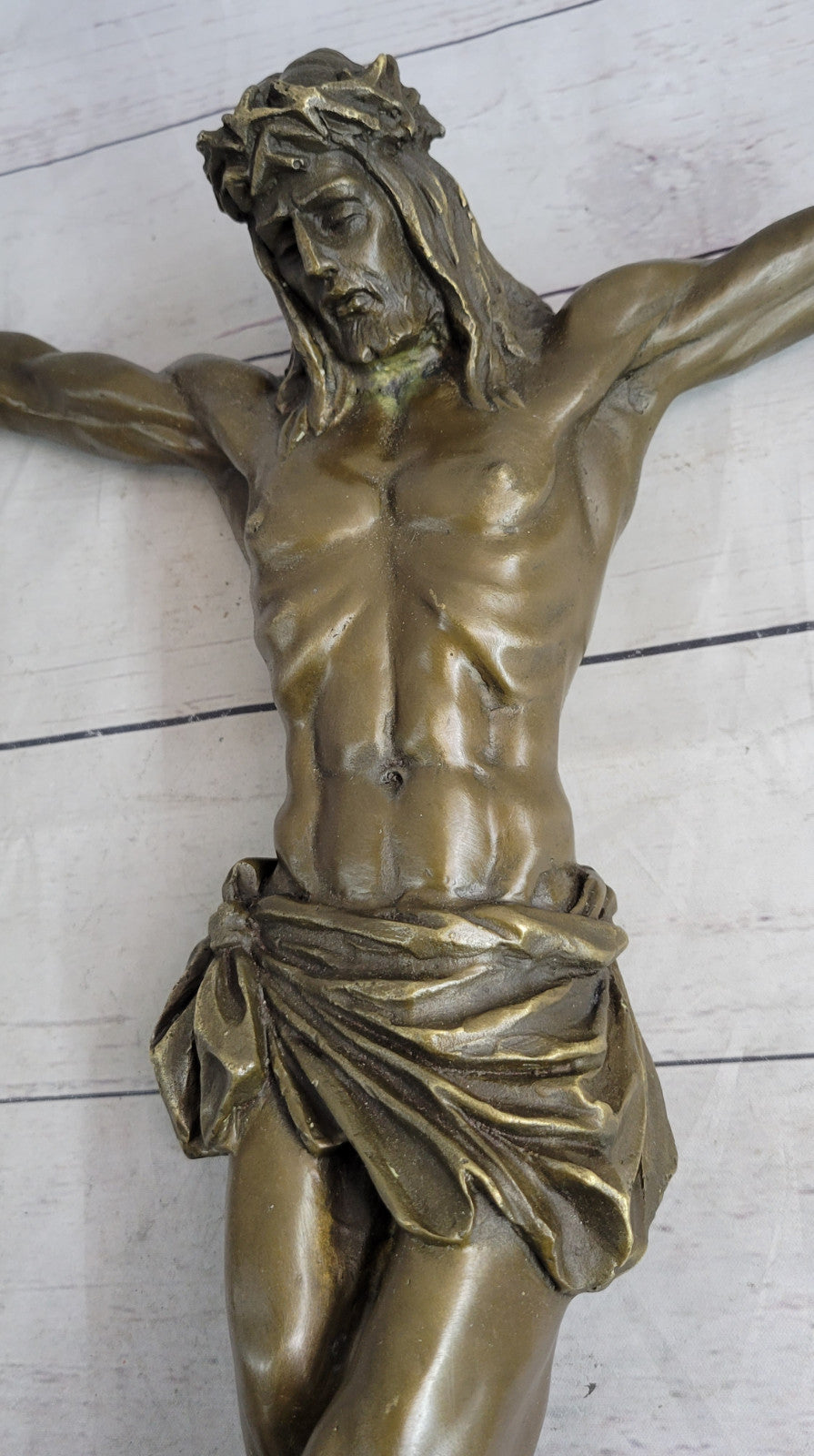 Crucifixion Cross of Jesus Christ Wall Sculpture Hot Cast Church Home Decor Sale