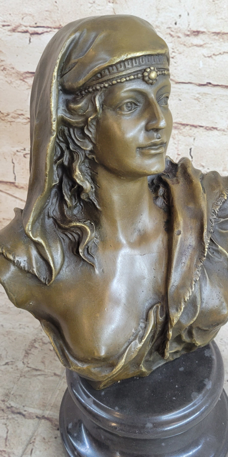 Handcrafted bronze sculpture SALE Bu Nude Semi Maiden Beautiful Original Signed