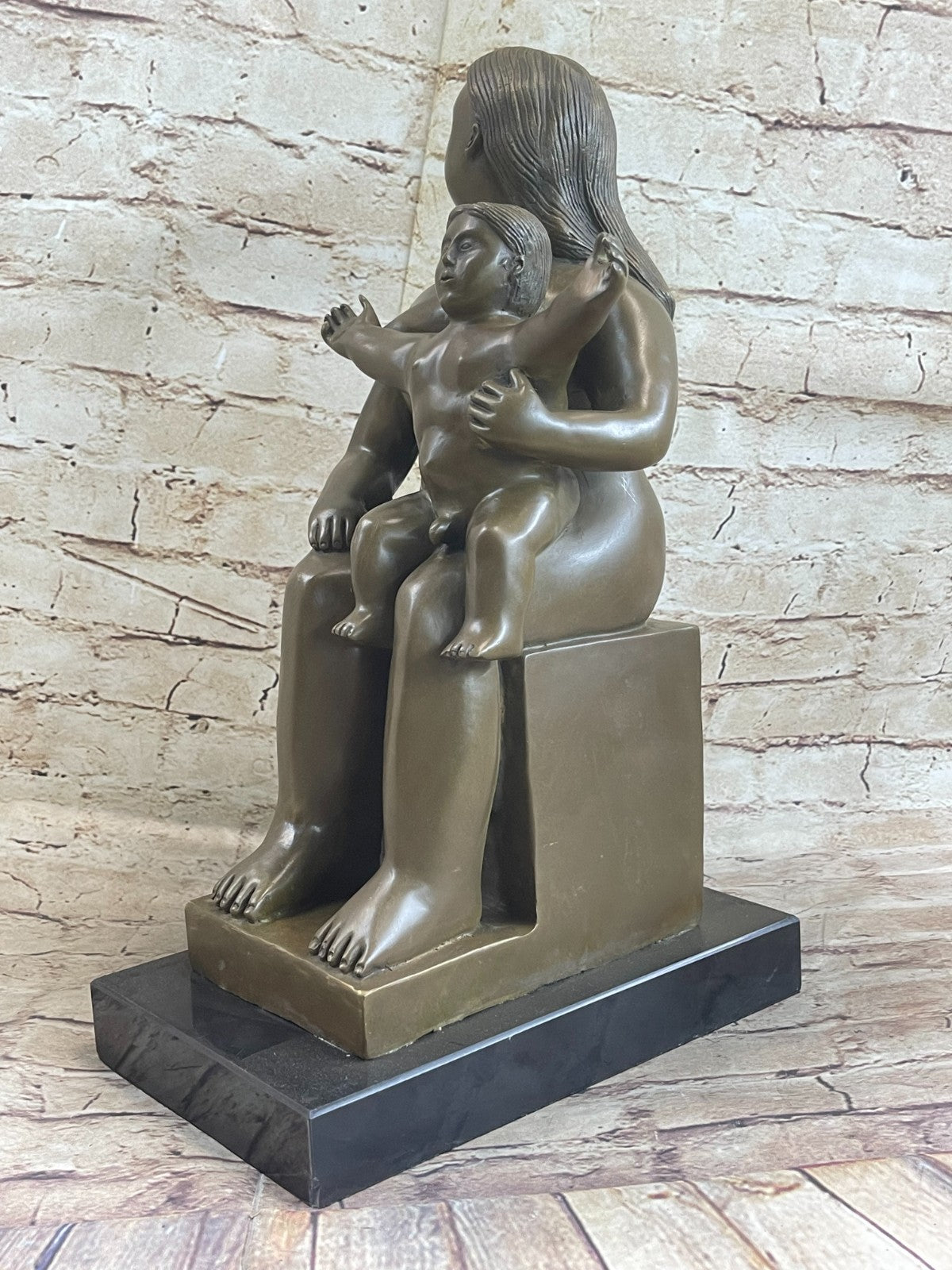 Handcrafted bronze sculpture SALE Botero` s Abstract Contemporary