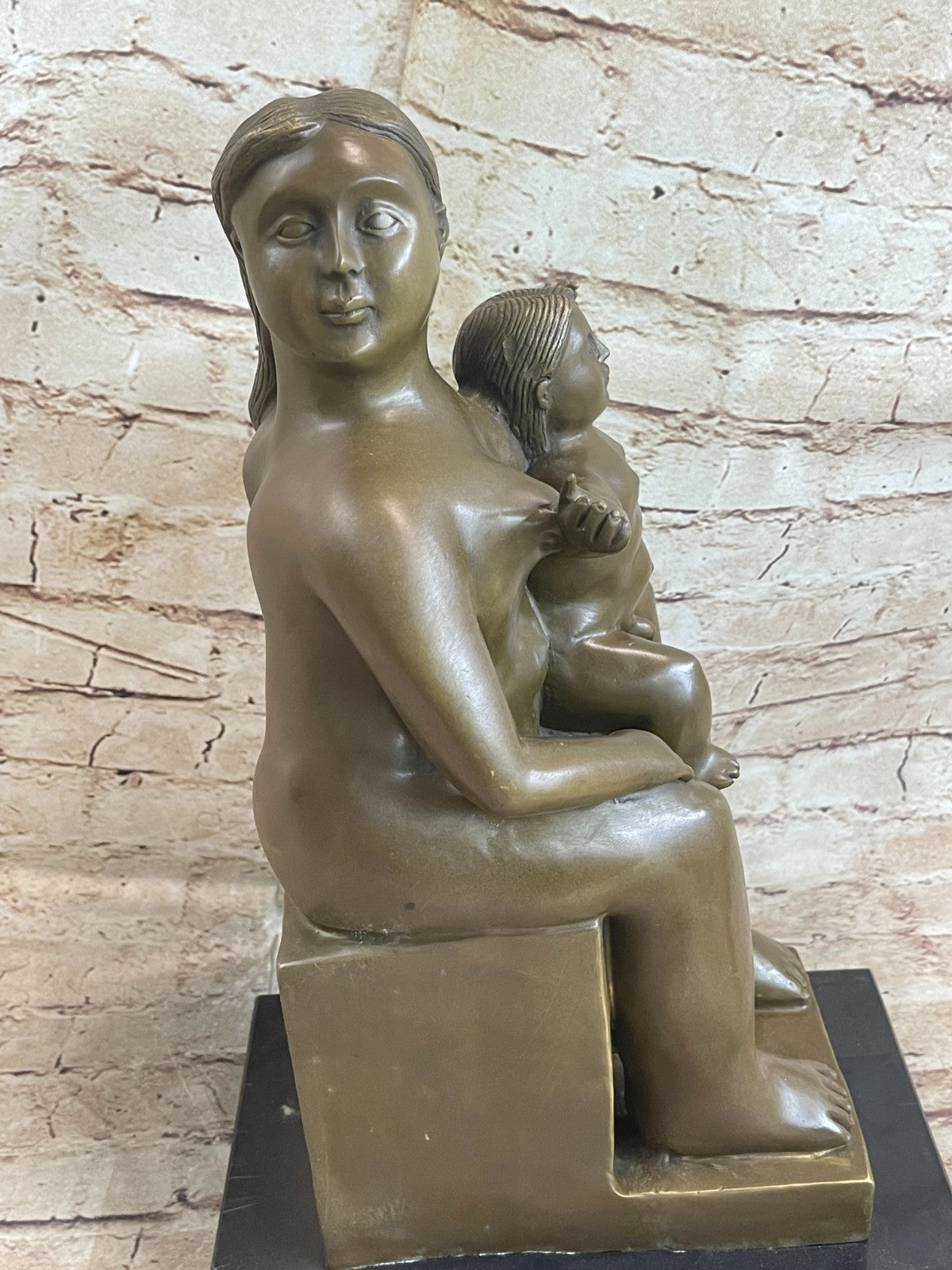 Handcrafted bronze sculpture SALE Botero` s Abstract Contemporary