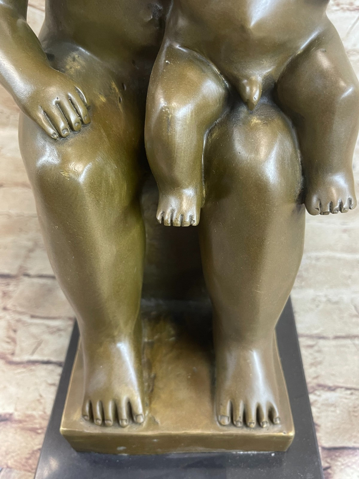 Handcrafted bronze sculpture SALE Botero` s Abstract Contemporary