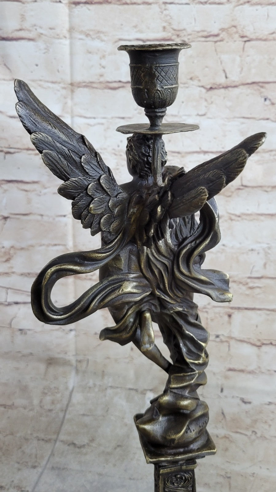 Nude Decor Marble Bronze Sculpture Angel " Psyche and Eros " Statue Figure Cupid