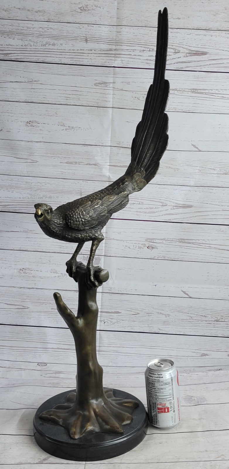 Huge Austrian Bronze Pheasant Cold-Painted Vienna Bird Sculpture Signed Artwork