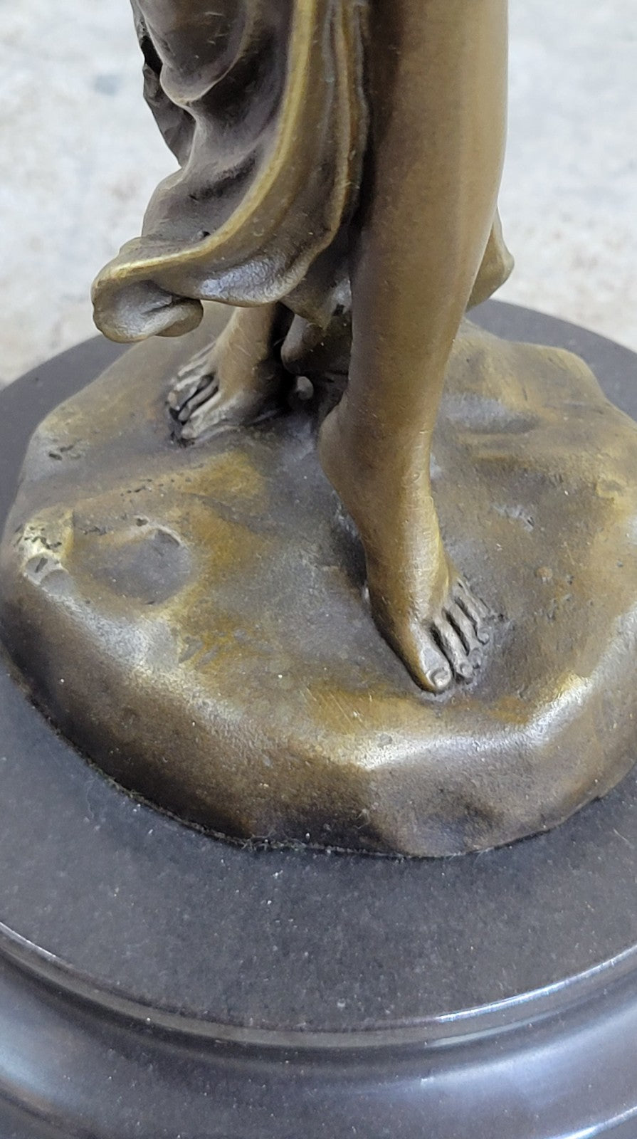 Art Deco Hand Made Classic Victorian Lady Girl woman Bronze Sculpture Statue