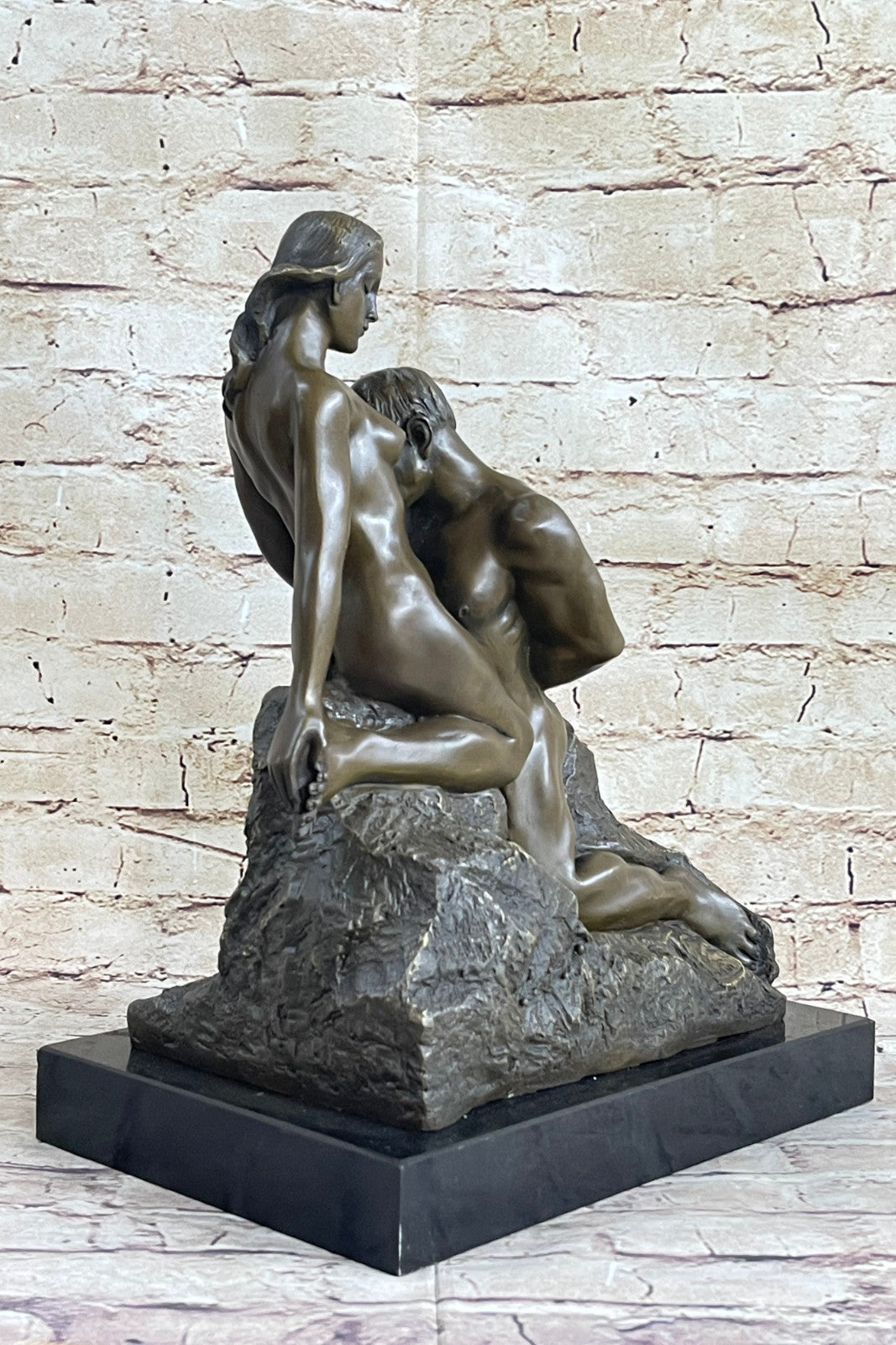 Rodin Eternal Idol Nude Erotic Bronze Marble Statue Figurine Sculpture Art Decor