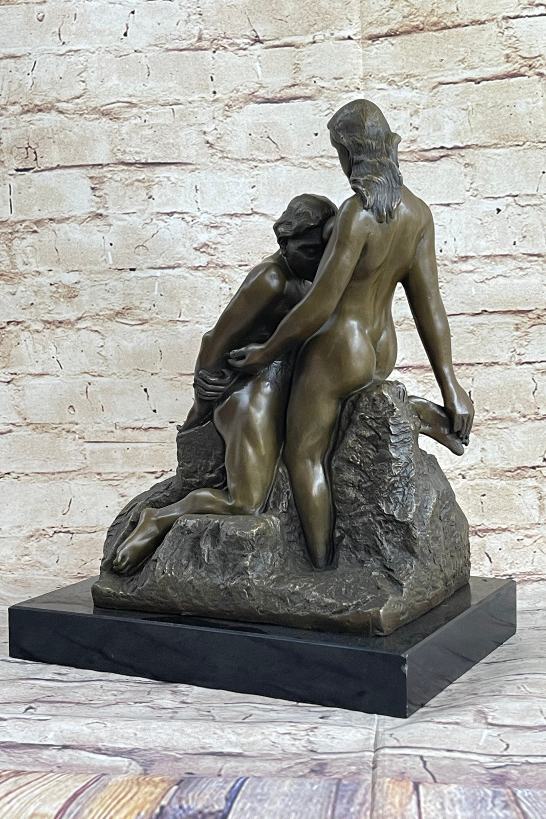 Rodin Eternal Idol Nude Erotic Bronze Marble Statue Figurine Sculpture Art Decor