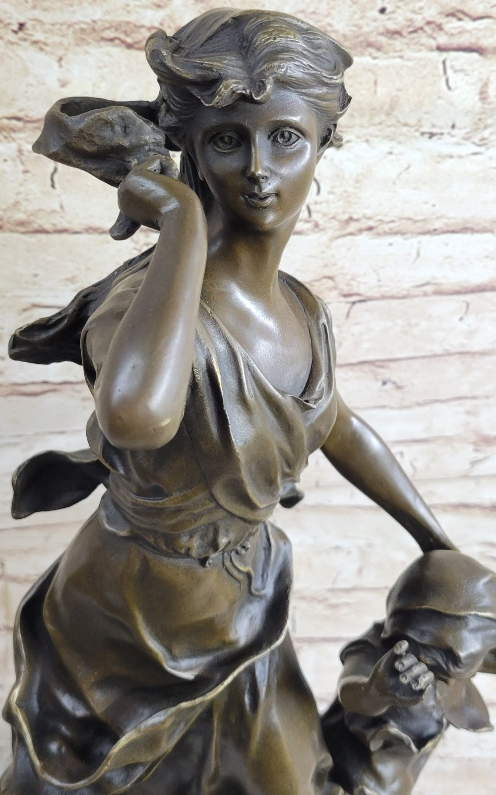 Beautiful Vintage Bronze Figurine - Mother & Baby/Child - Estate - Hot Cast Sale